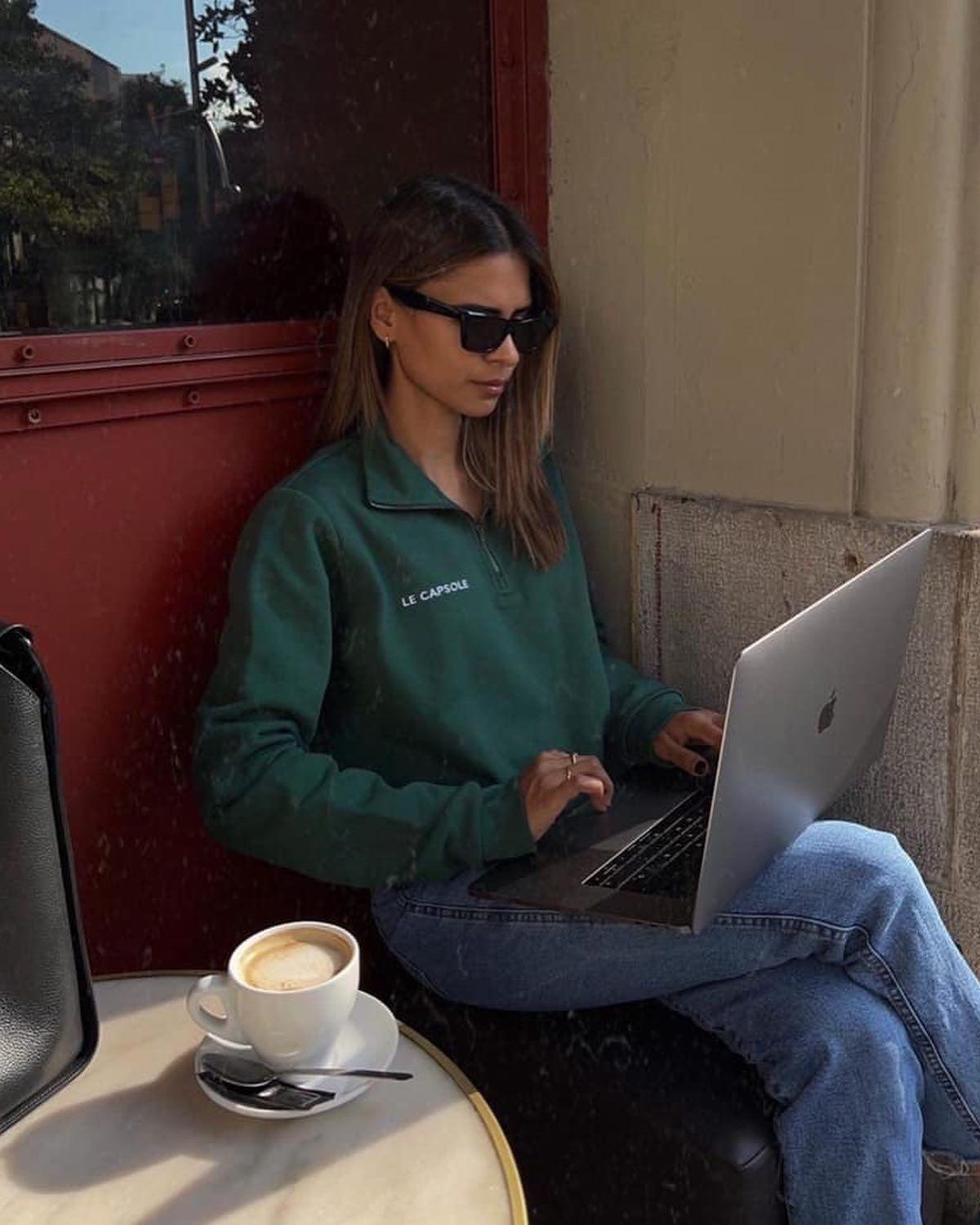 하프집업 데일리룩🧚🏻‍♀️💚💙 이미지3