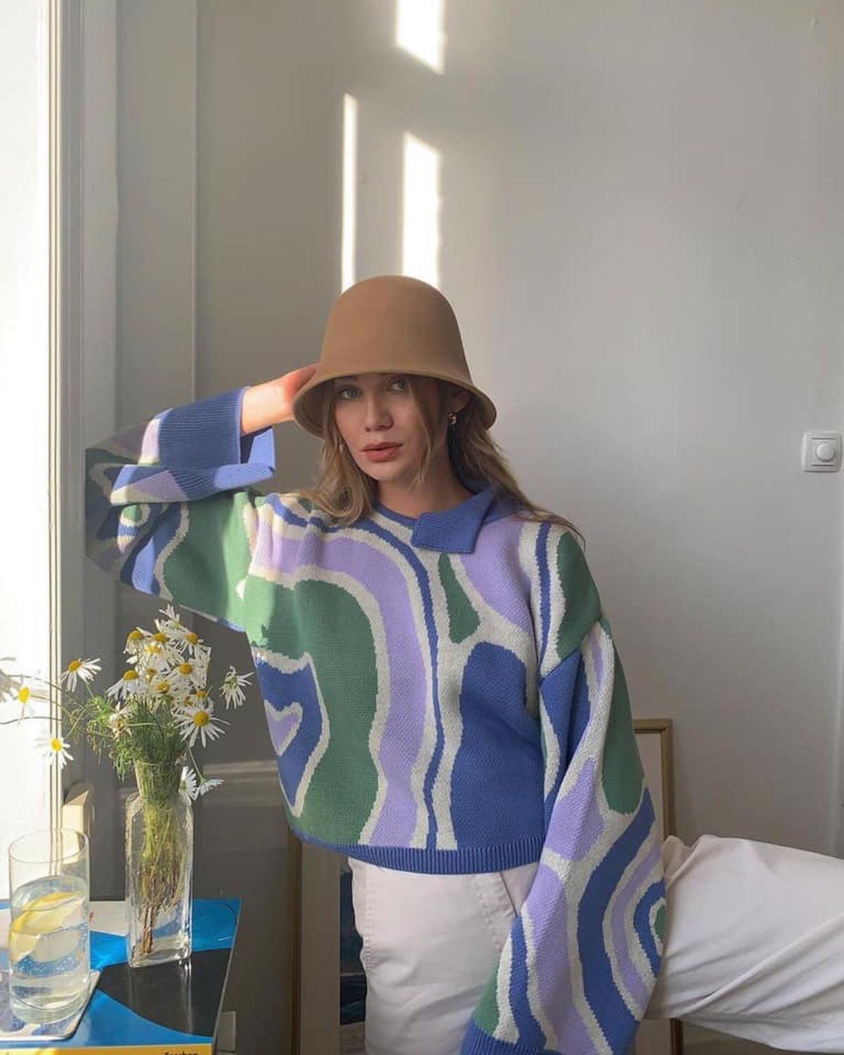 프린트 니트가 대세💟😏 이미지3