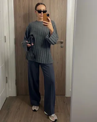 니트에 슬랙스🧶✨말해뭐해 이미지
