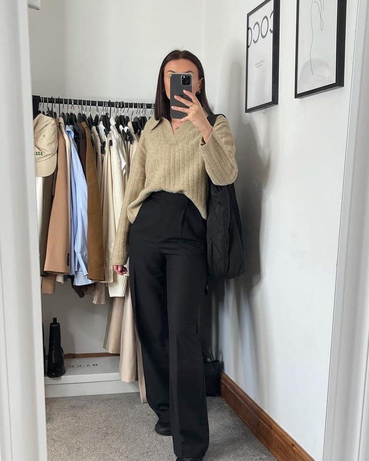 니트에 슬랙스🧶✨말해뭐해 이미지5