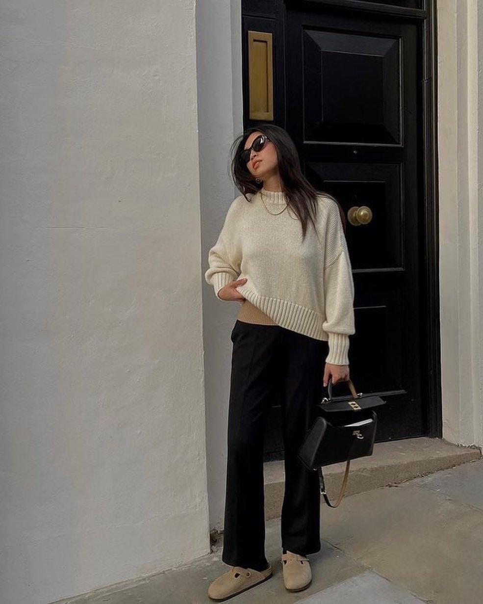 언제나 깔끔한 크림색 니트🤍🎂 이미지2