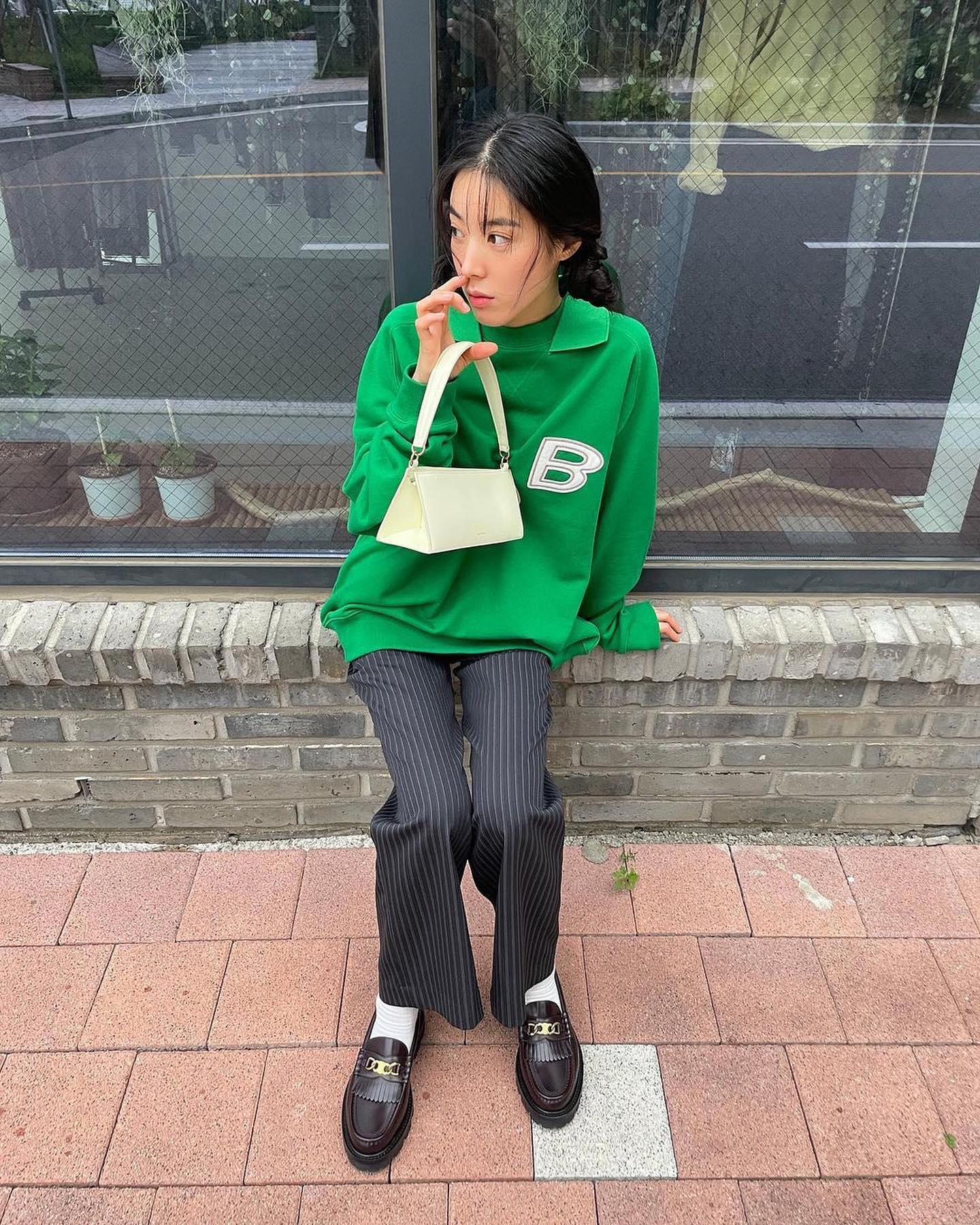 그린스웻룩💚💚초록이들 참고해 이미지1