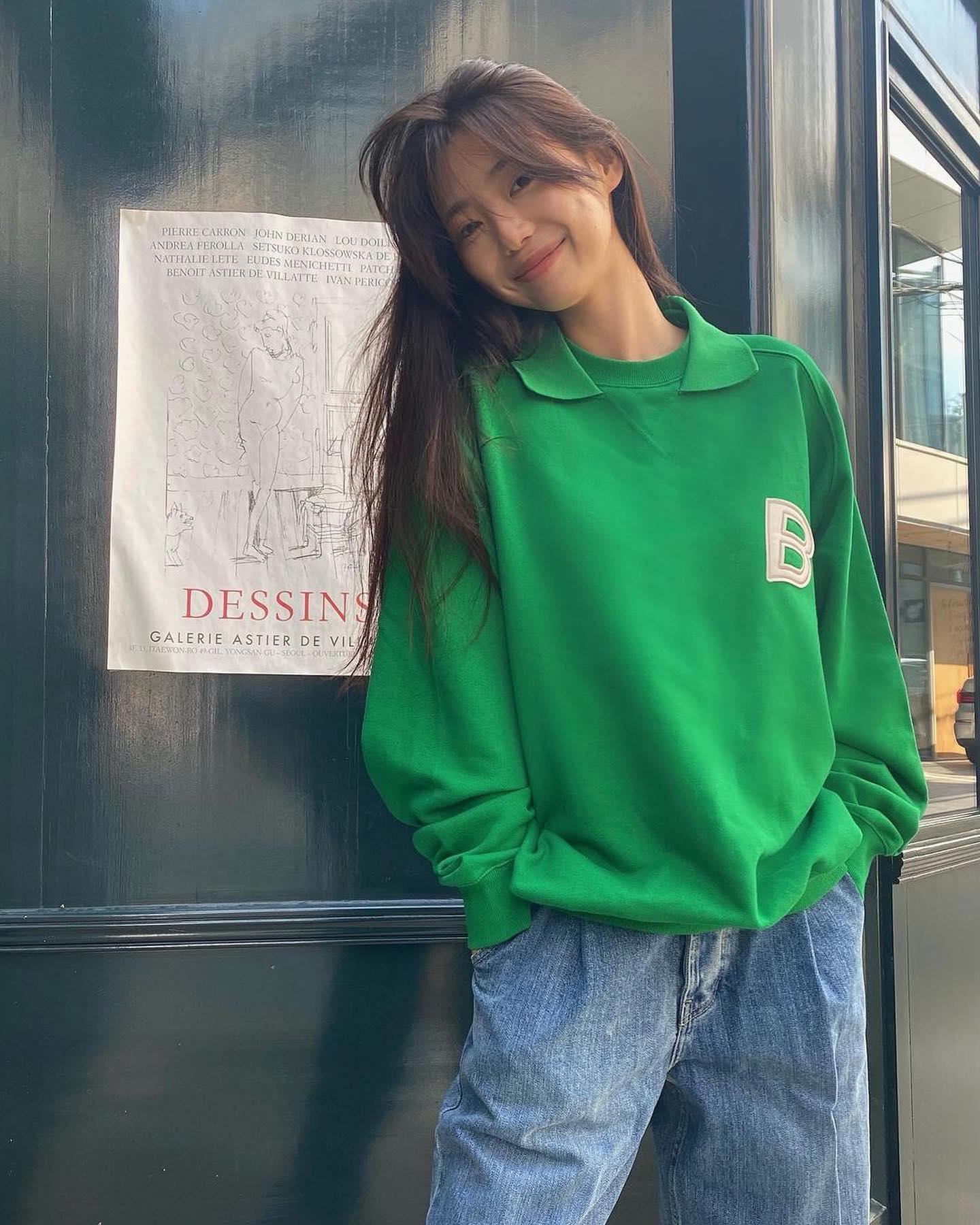 그린스웻룩💚💚초록이들 참고해 이미지3