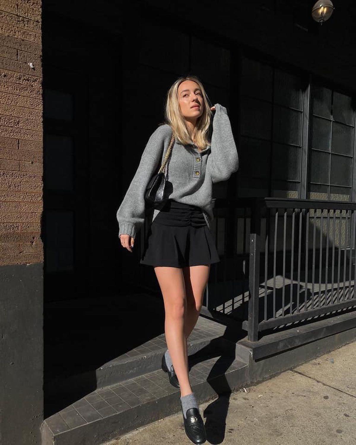 니트에 스커트 입기🧶💛 이미지6