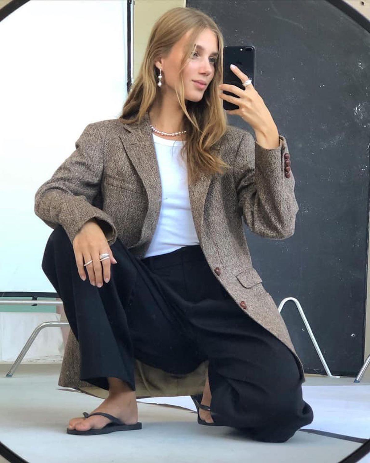 요즘 자켓 코디법🧚🏻‍♀️🤎🖤 이미지4