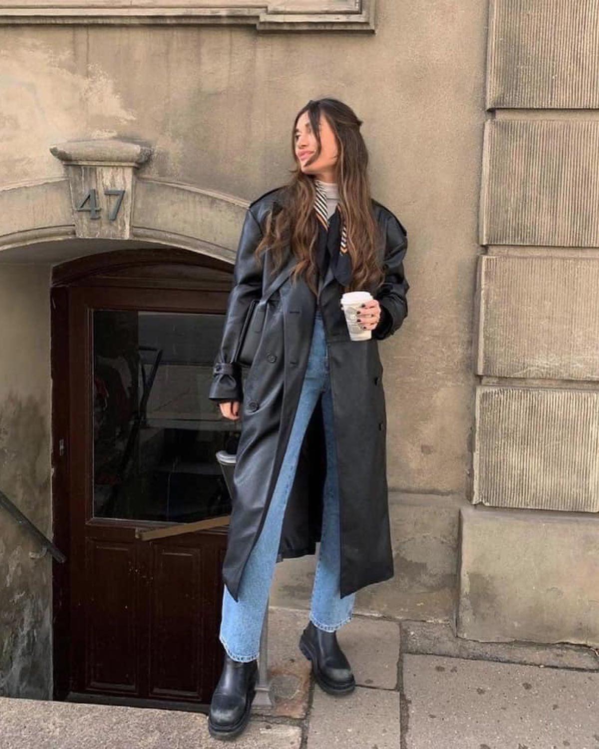 요즘 많이보이는 레더룩👧🏻🤎🖤 이미지8