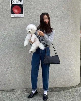 가을 숄더백 코디룩🖤🤍@참고해 이미지