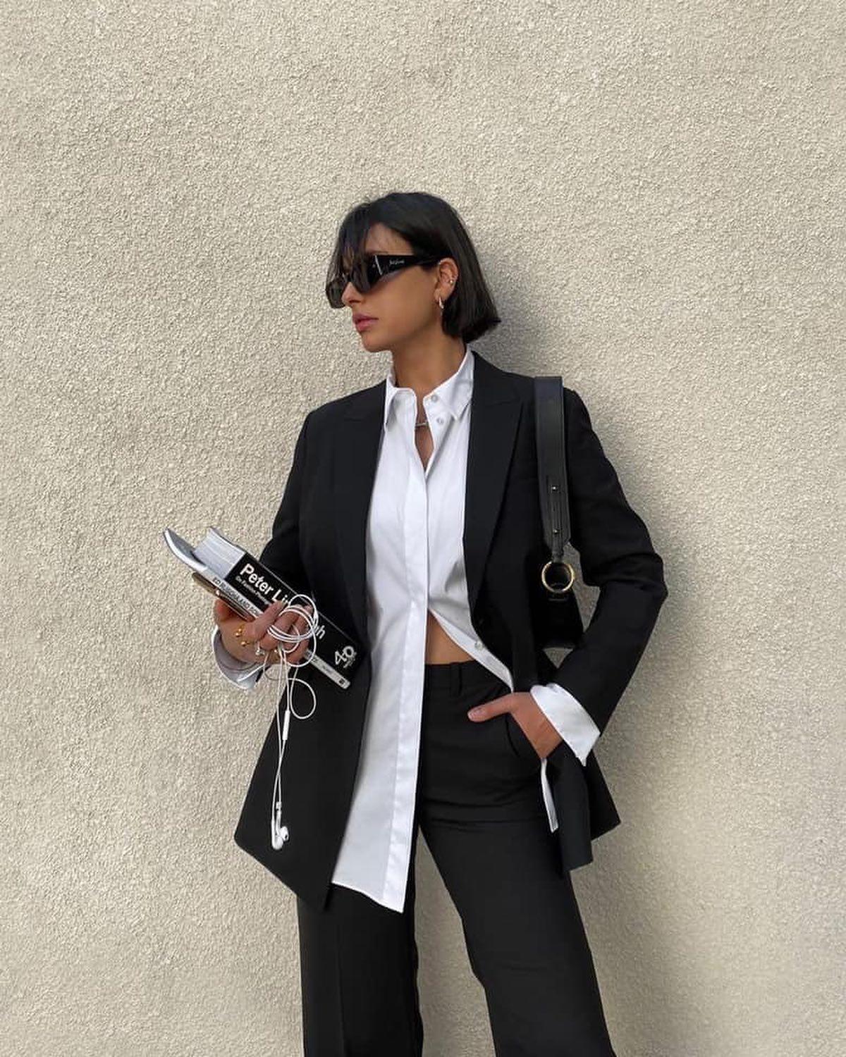 검정 블레이저로 코디 백만개🖤🤍 이미지2