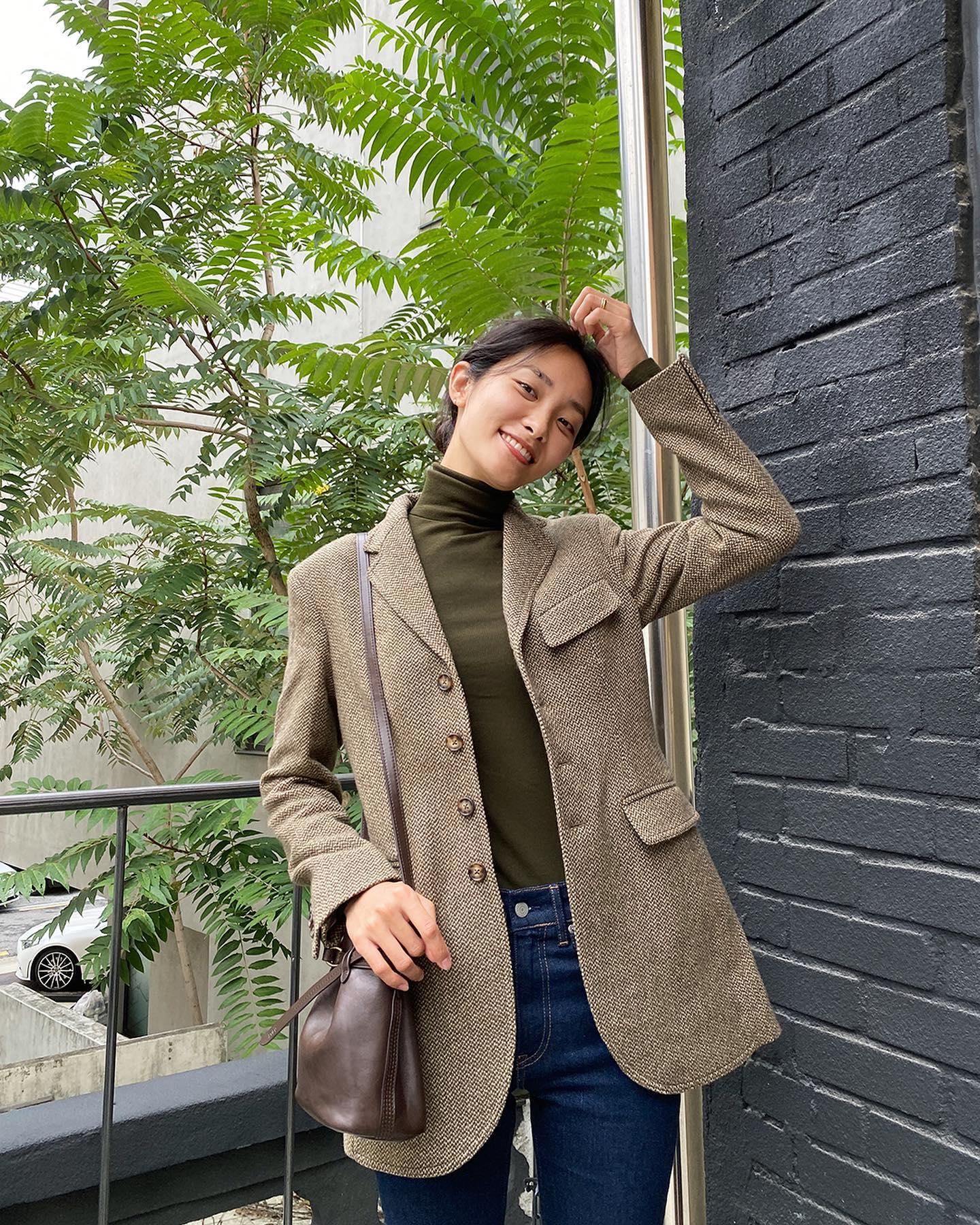 곽지영 폴로 가을룩🏇🏻🇺🇸@참고해 이미지2