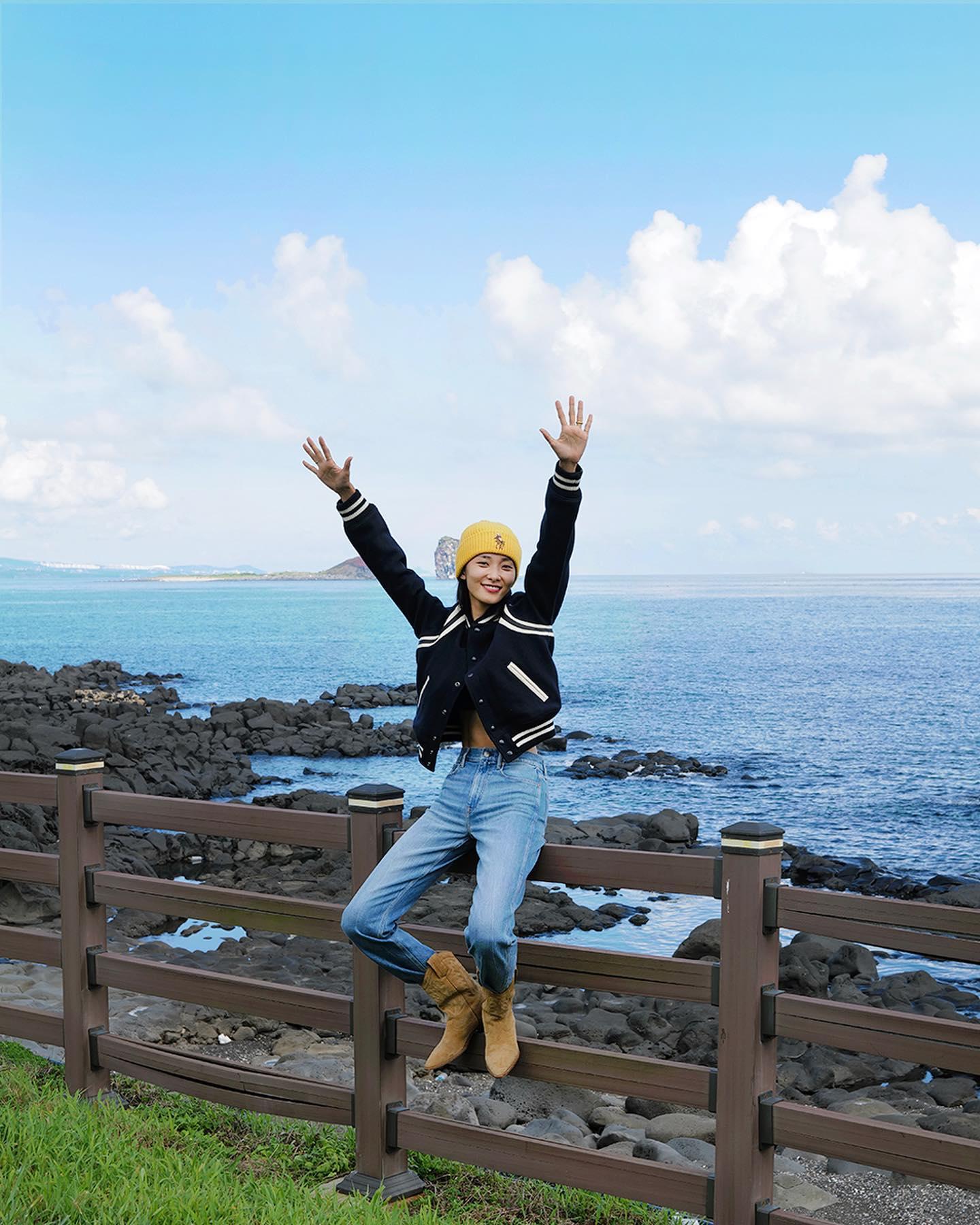 곽지영 폴로 가을룩🏇🏻🇺🇸@참고해 이미지3