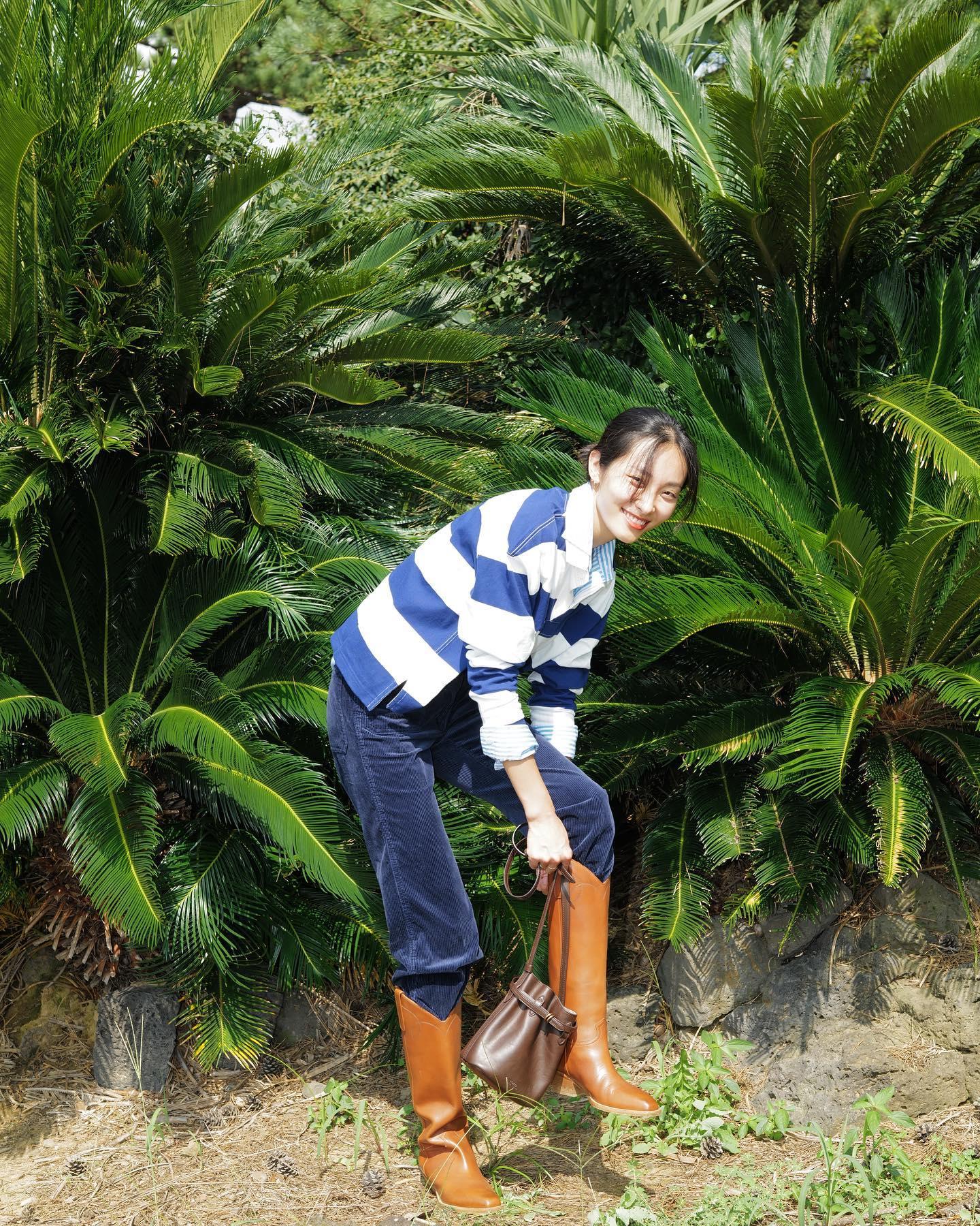 곽지영 폴로 가을룩🏇🏻🇺🇸@참고해 이미지7