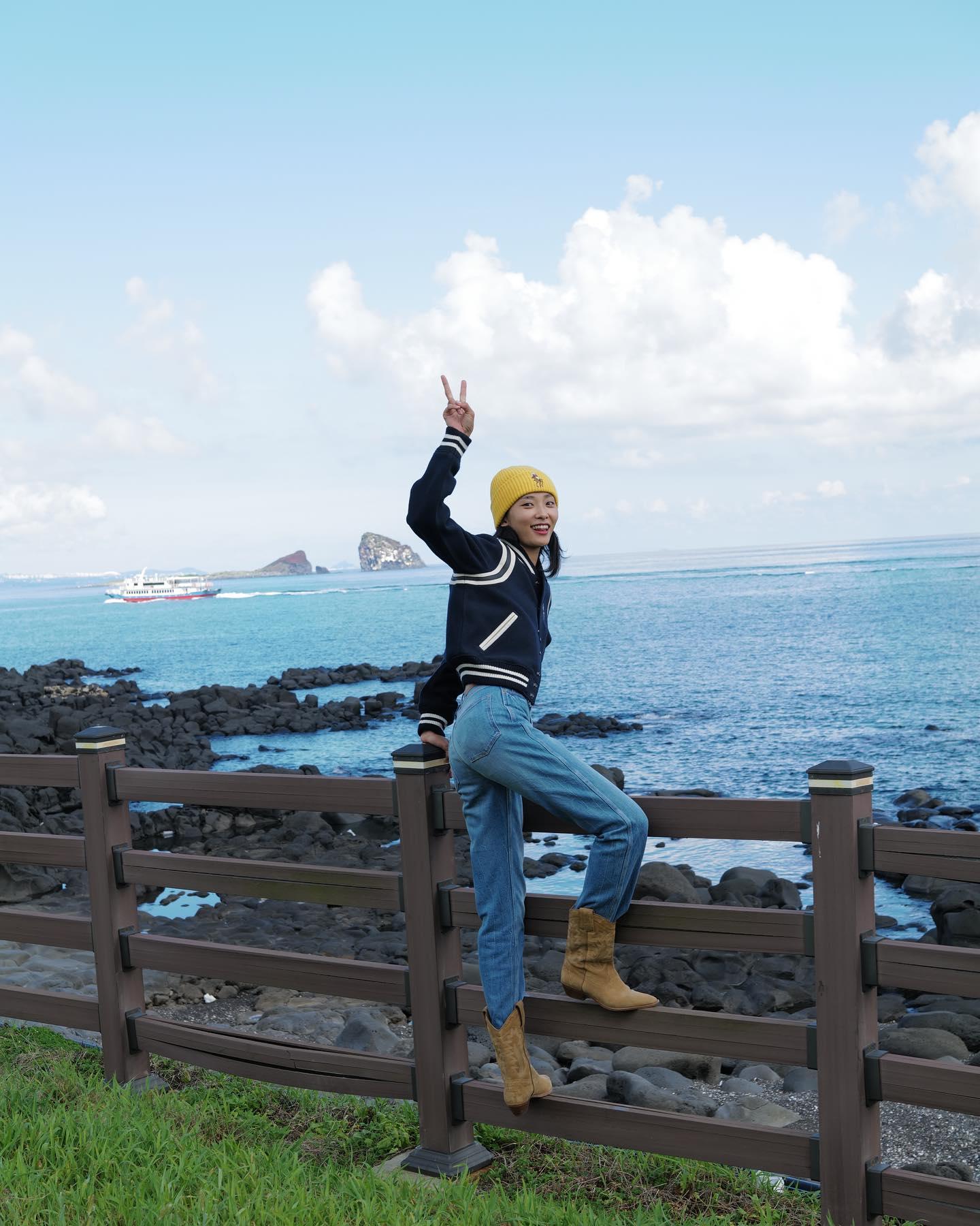 곽지영 폴로 가을룩🏇🏻🇺🇸@참고해 이미지9