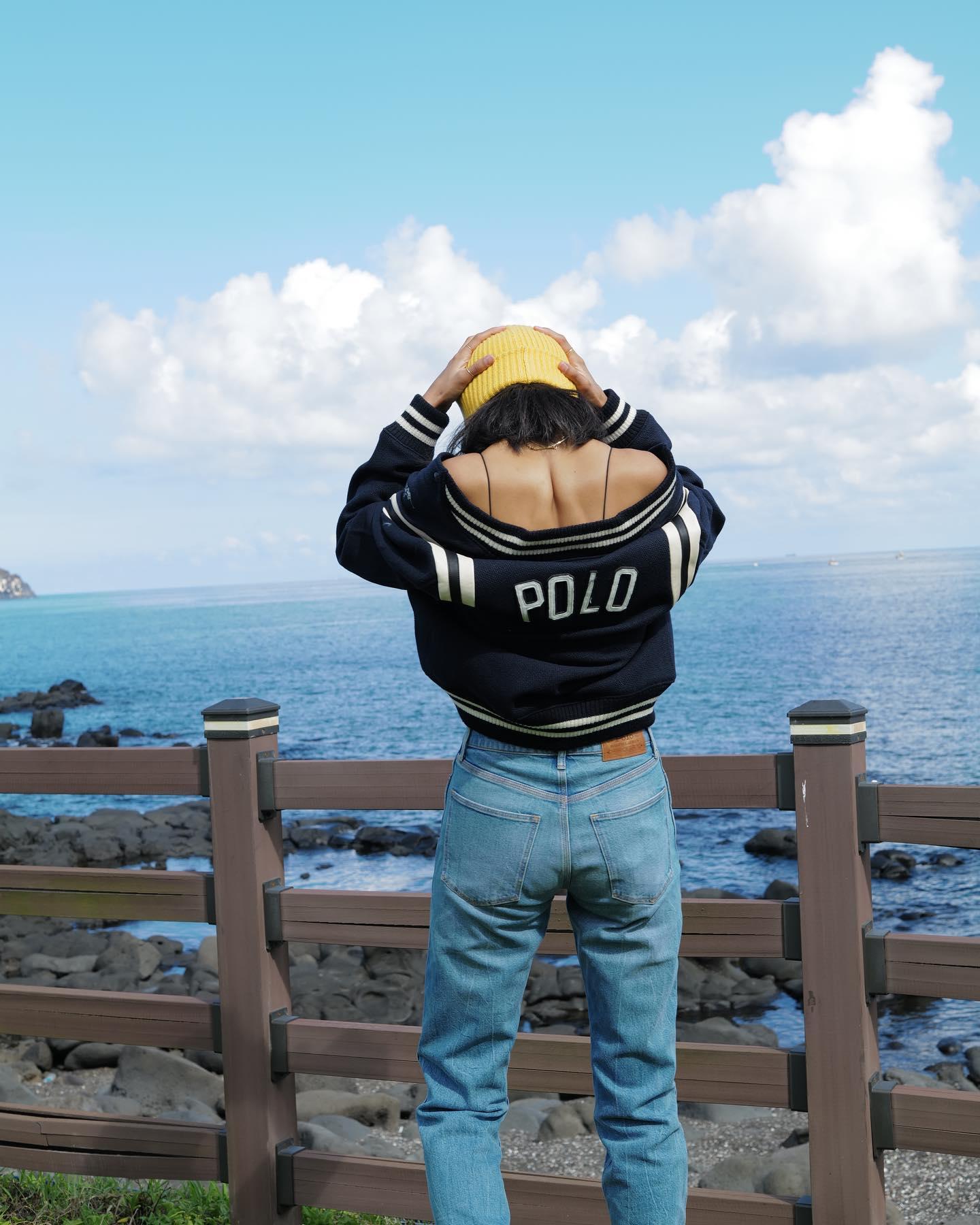 곽지영 폴로 가을룩🏇🏻🇺🇸@참고해 이미지10