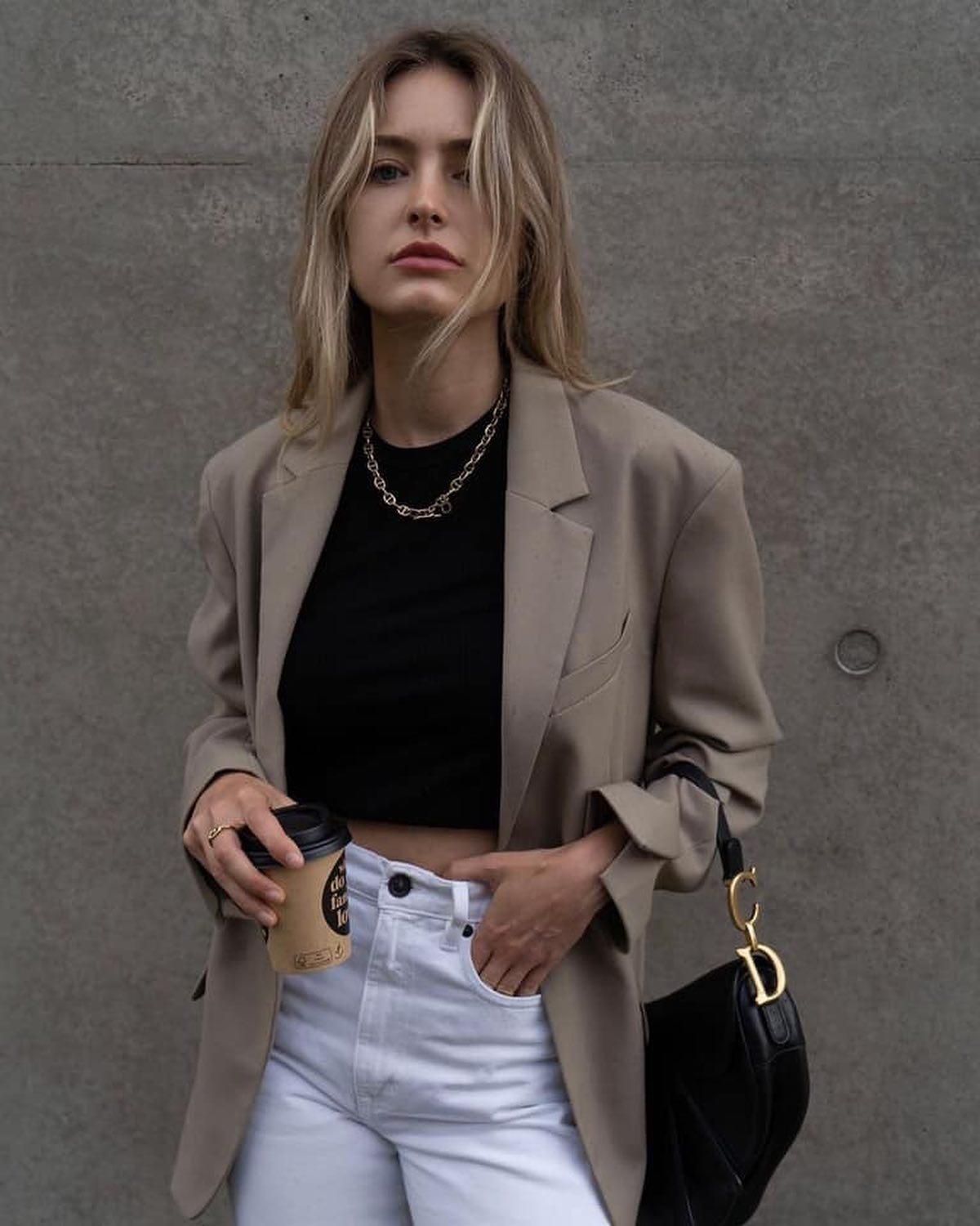 차분한 베이지 자켓 @입자🤎 이미지6