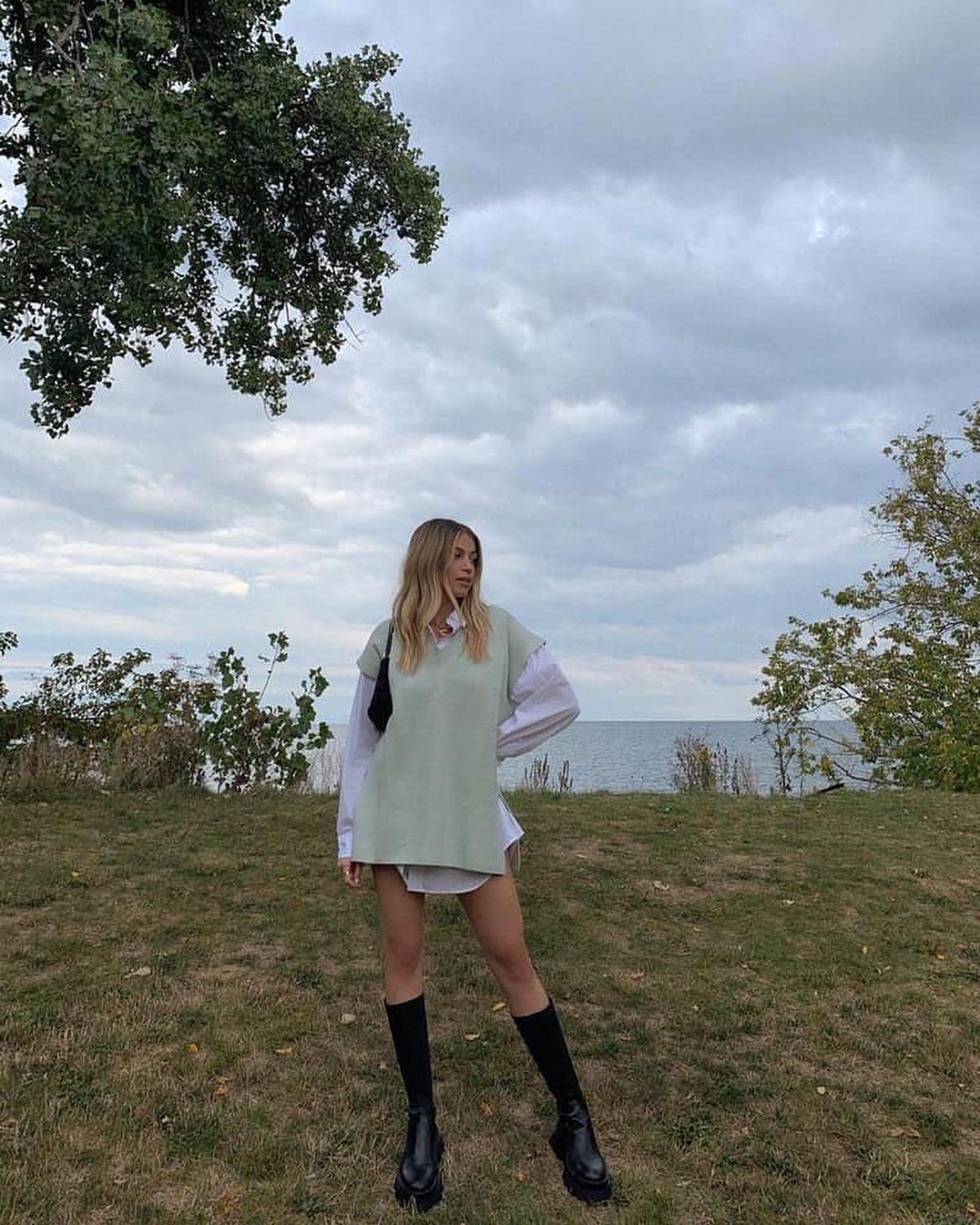 니트조끼 요렇게 입기🤎🤍 이미지8