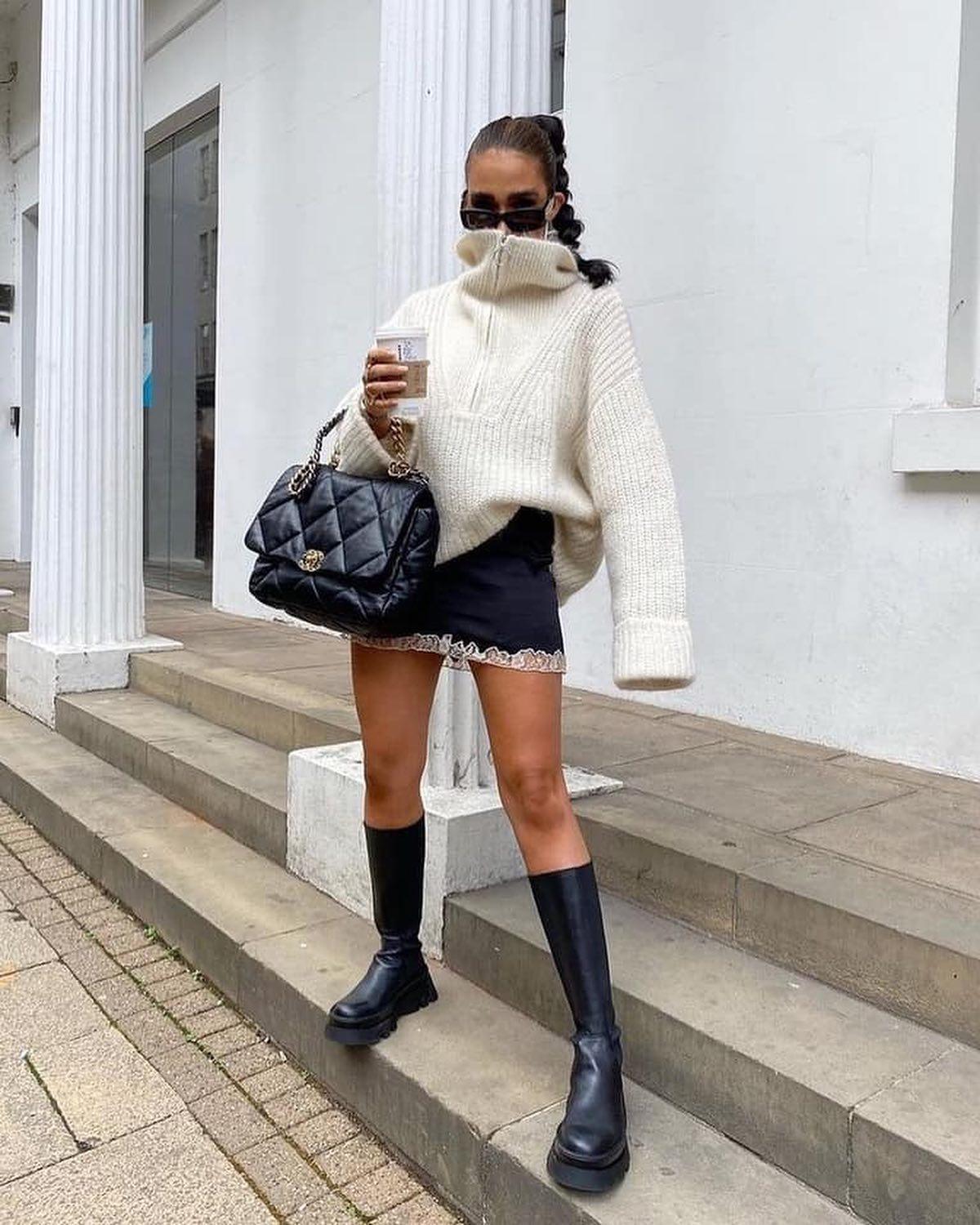 니트+쇼츠+부츠🧶🩳👢 이미지2