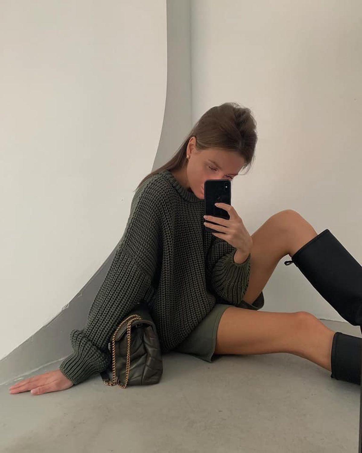 니트+쇼츠+부츠🧶🩳👢 이미지6