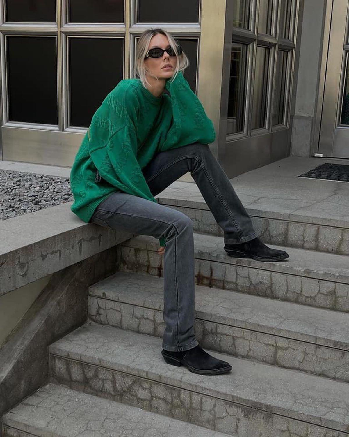 청바지에 니트는 언제나💛👖 이미지6