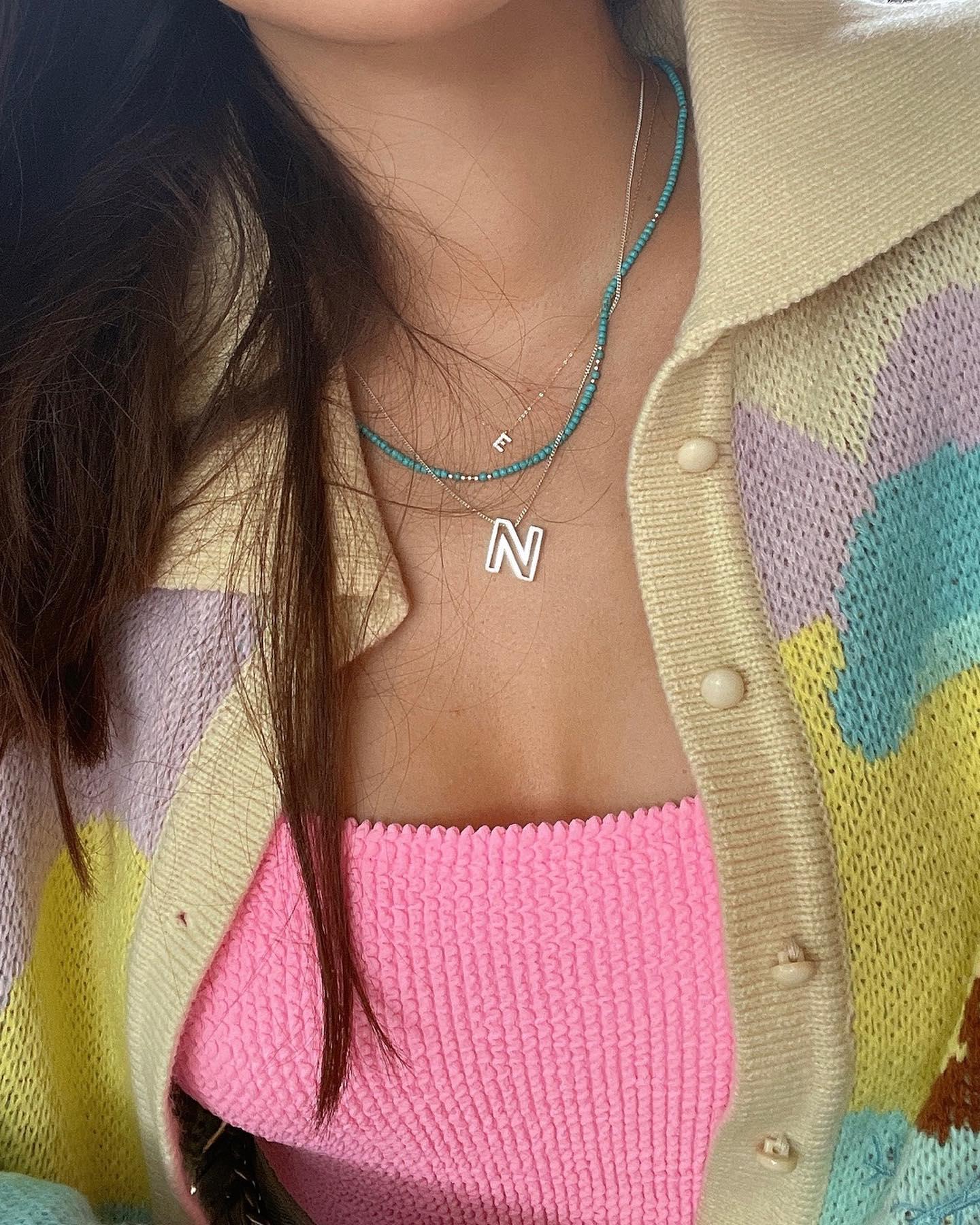 내 요즘 이름표💛🅱️이니셜 목걸이 이미지4