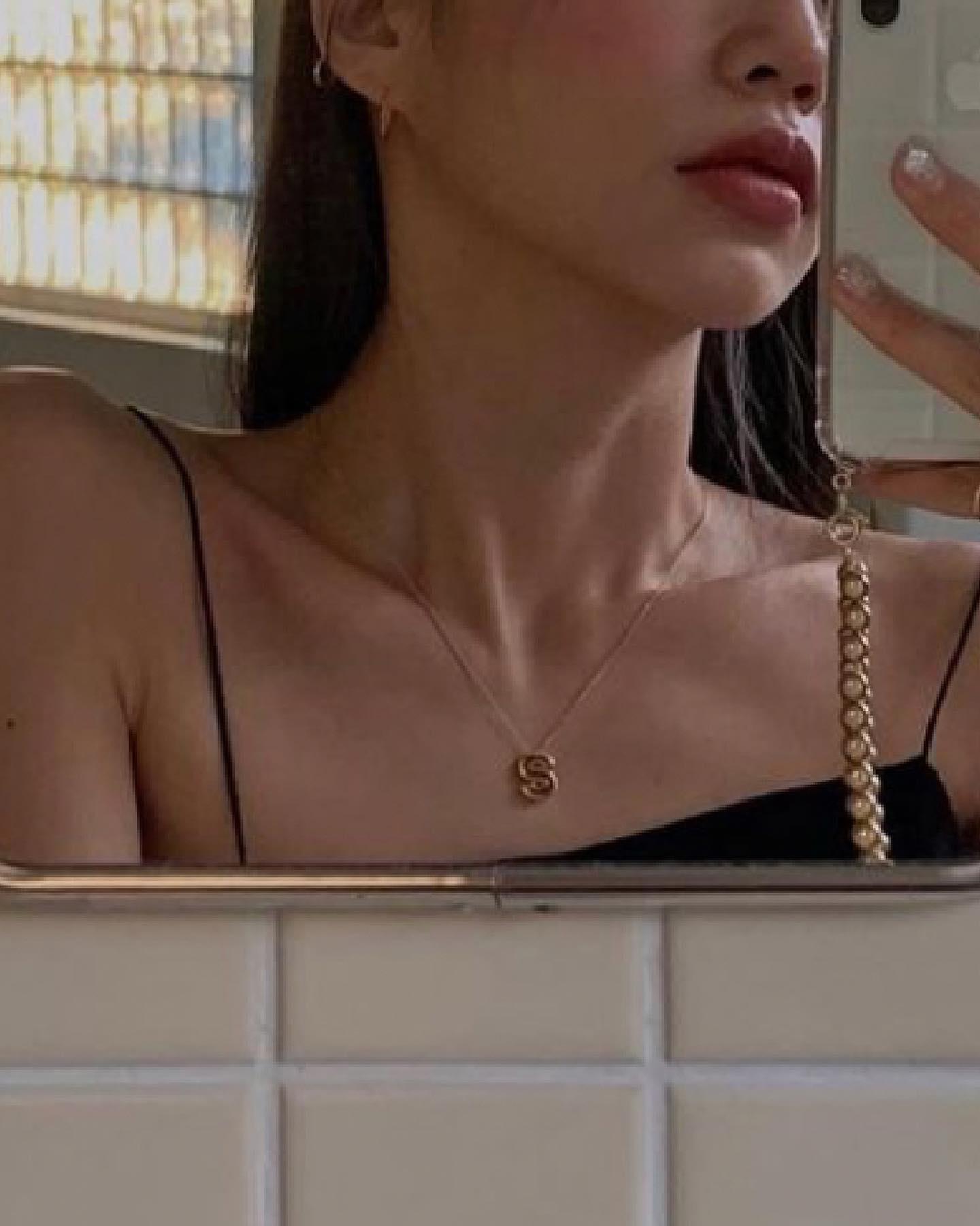 내 요즘 이름표💛🅱️이니셜 목걸이 이미지7