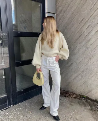 다음주엔 흰색 바지 코디🤍💭 이미지