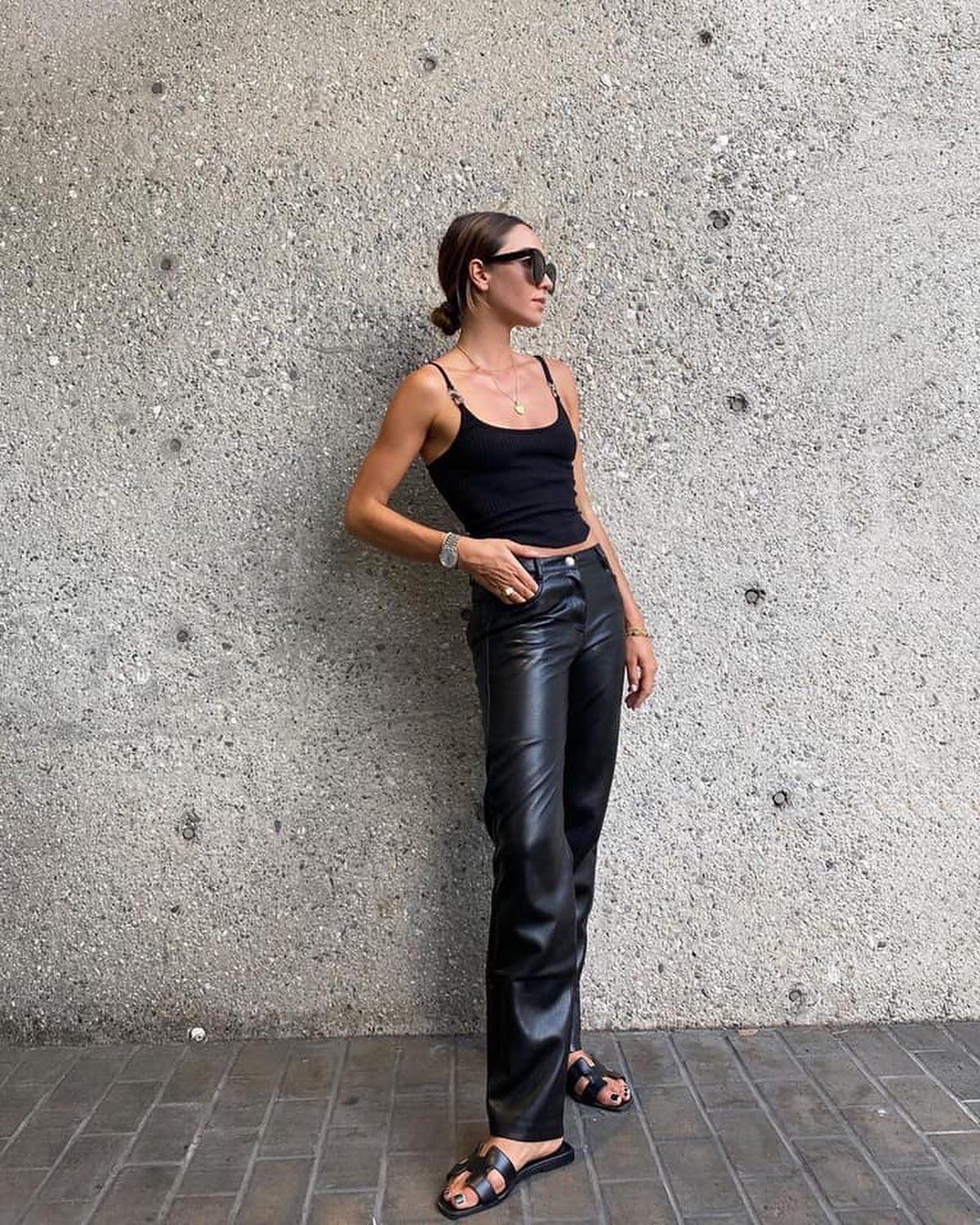 찐패피템👏🏻 가죽 바지🖤✨ 이미지6