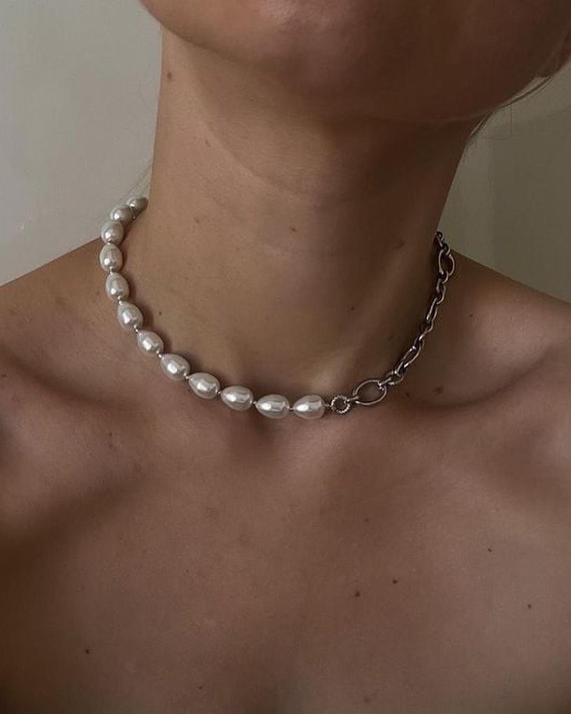 여름용 캐주얼 진주 목걸이🤍 이미지2