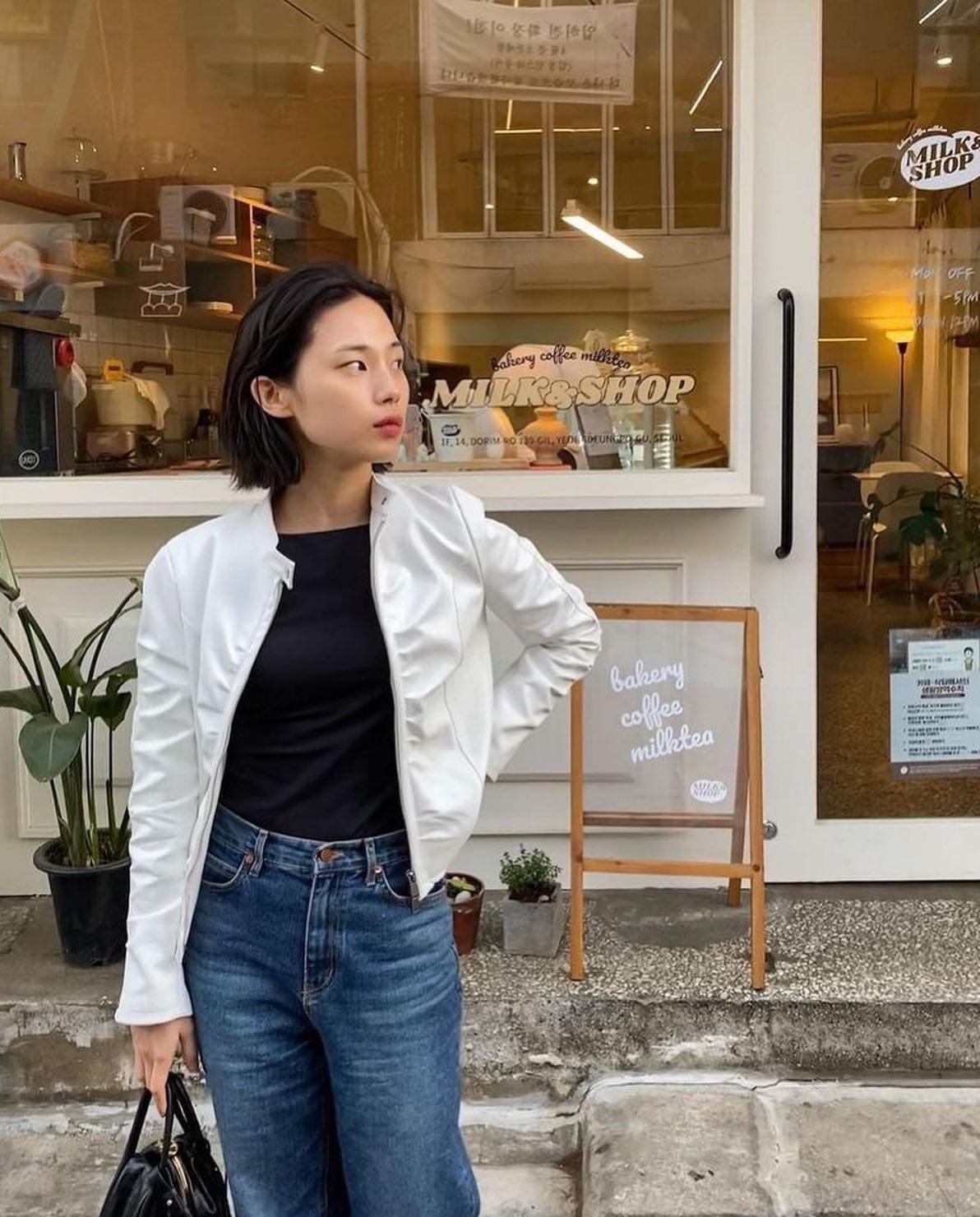스타일리쉬한 이진하 일상룩📸🖤 이미지