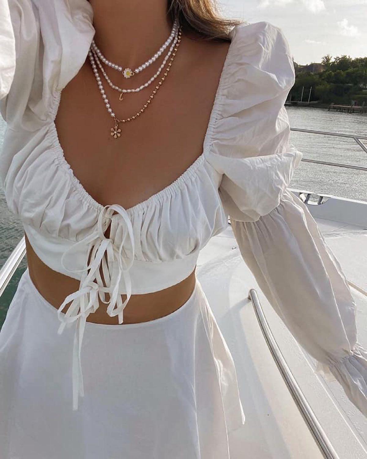 귀엽게 포인트💘🐚진주목걸이 이미지5