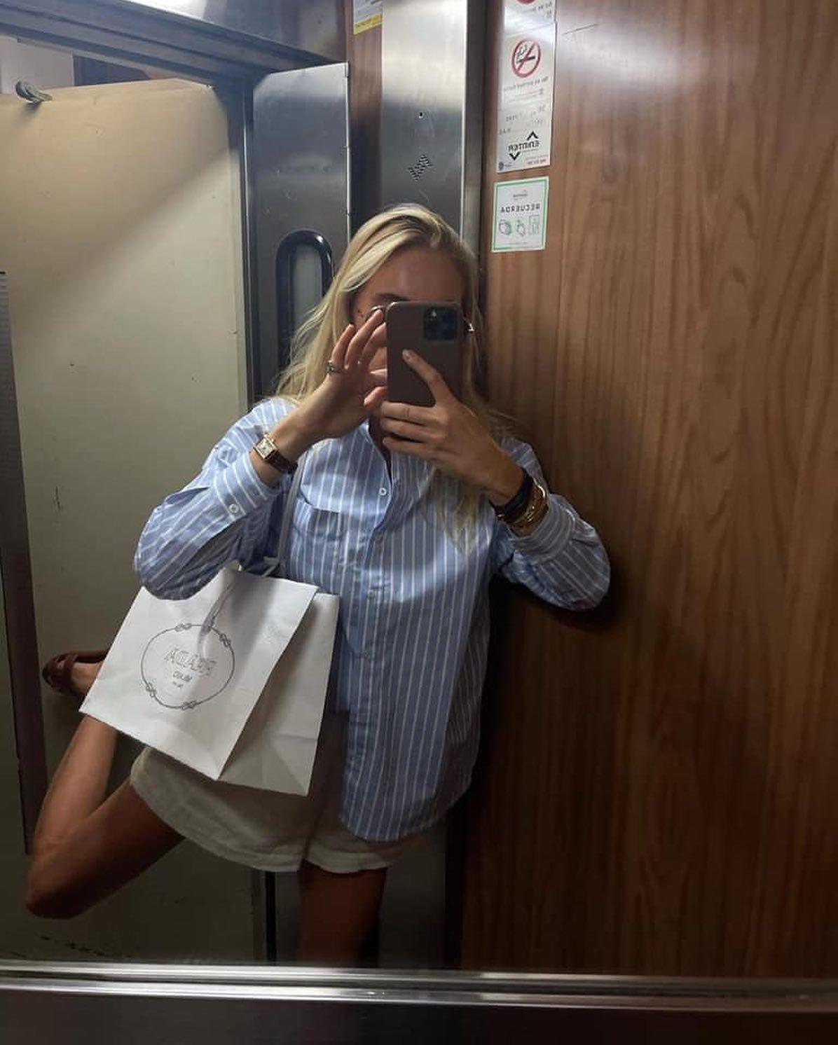 셔츠 가볍게 걸치기💙🤍 이미지1