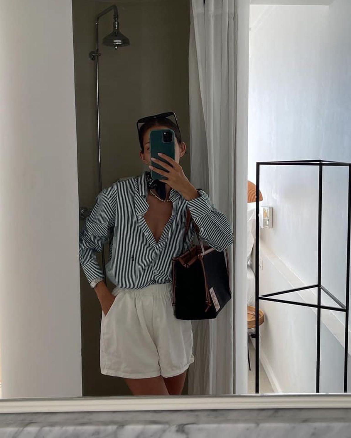 셔츠 가볍게 걸치기💙🤍 이미지3