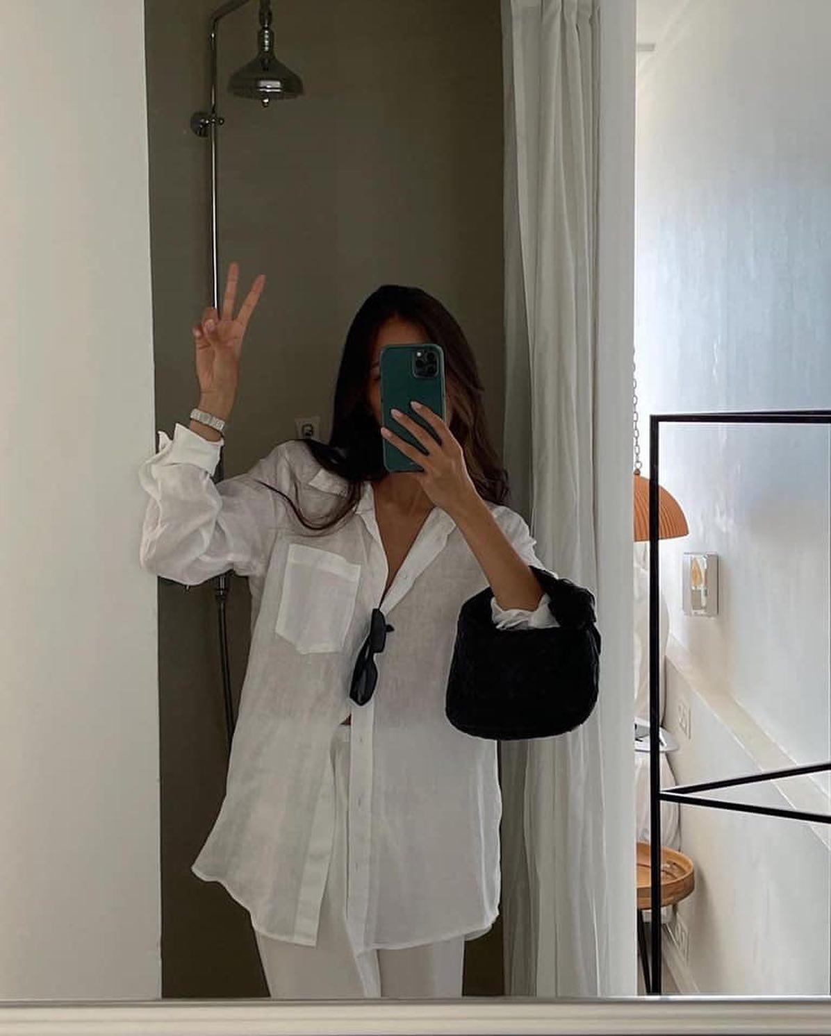 셔츠 가볍게 걸치기💙🤍 이미지4