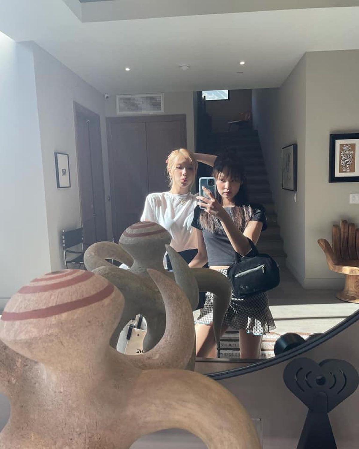 미국에서 데일리룩 @제니&로제🔥 이미지4