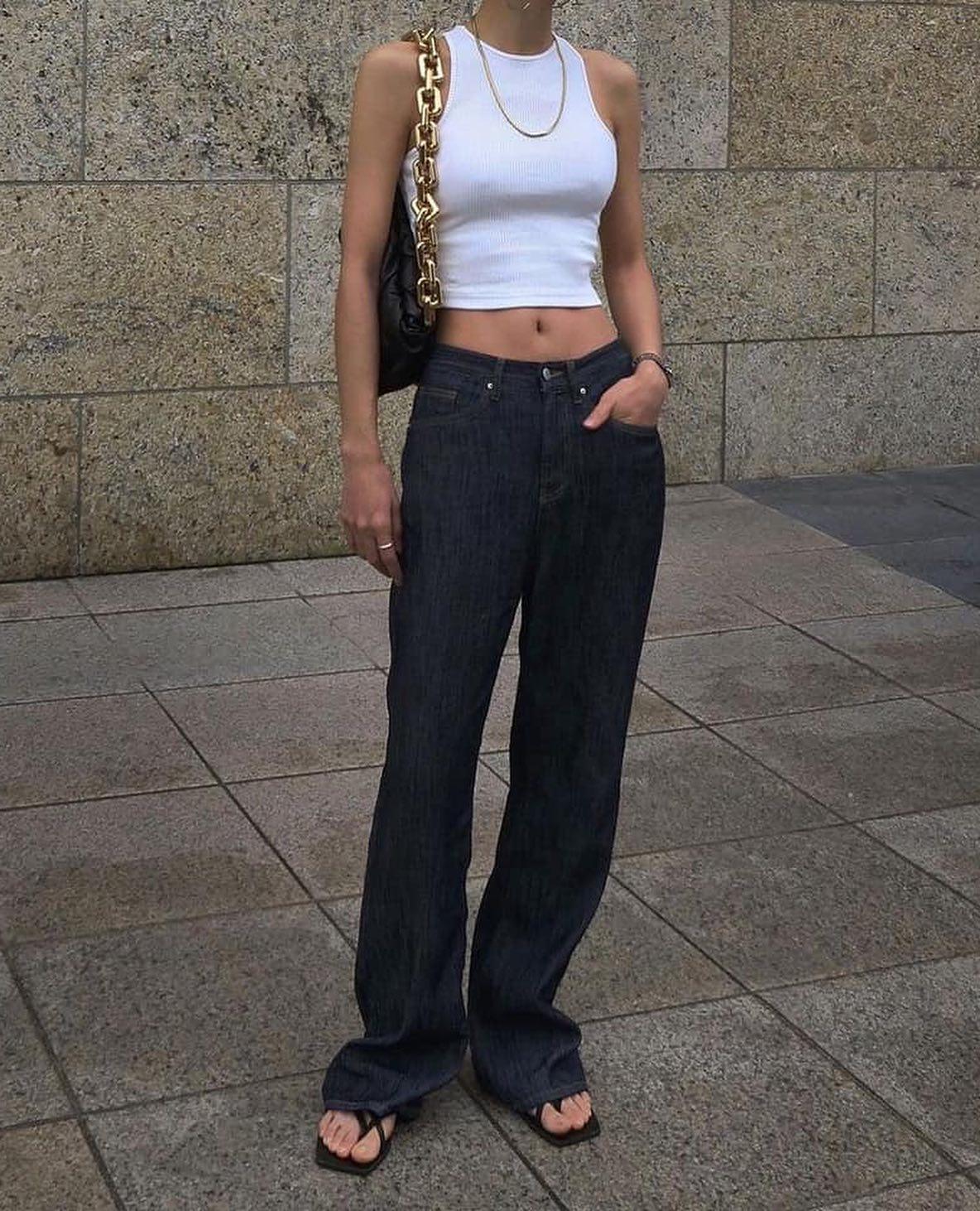 맨소매탑에 청바지👖❤️ 이미지3