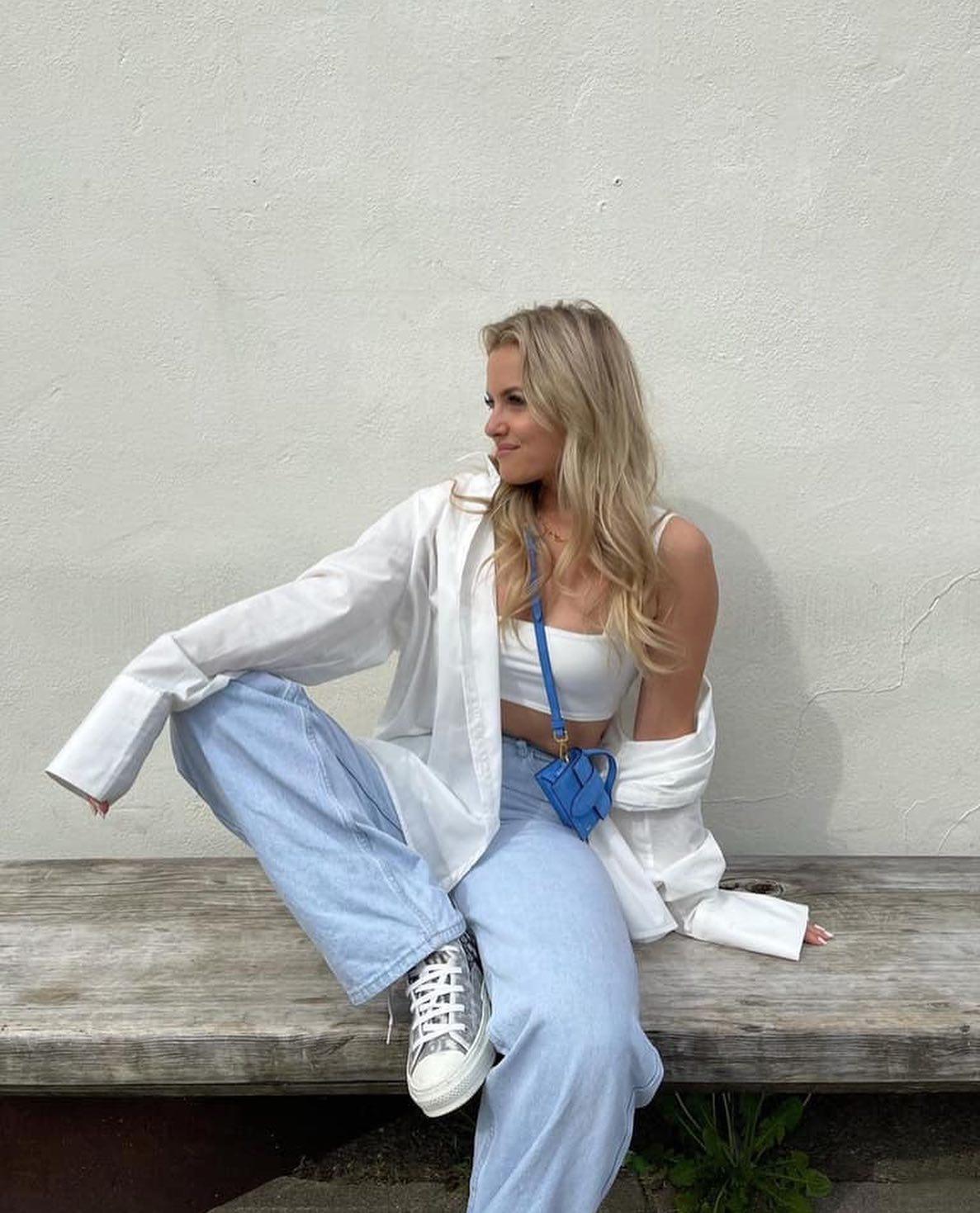 맨소매탑에 청바지👖❤️ 이미지6