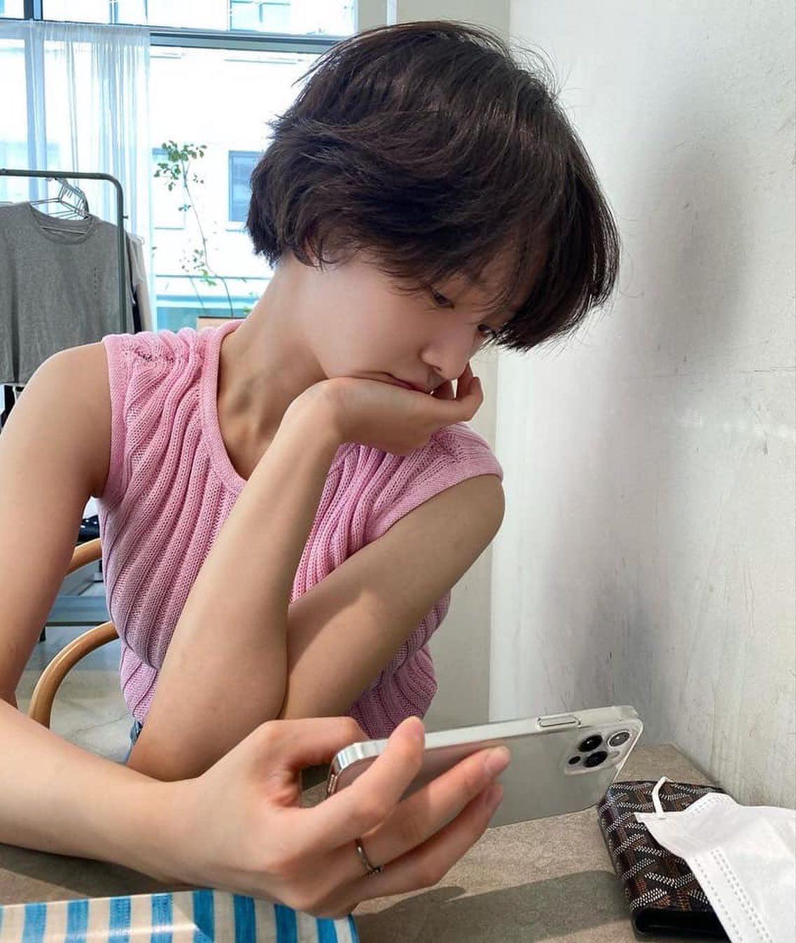 규영 언니처럼 숏컷 도전💇🏻‍♀️🧡 이미지2