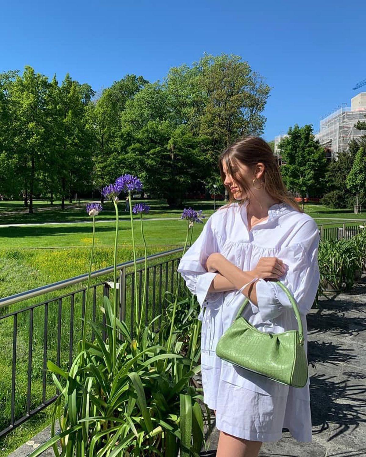 산뜻한 연두색 숄더백🍏💚 이미지4