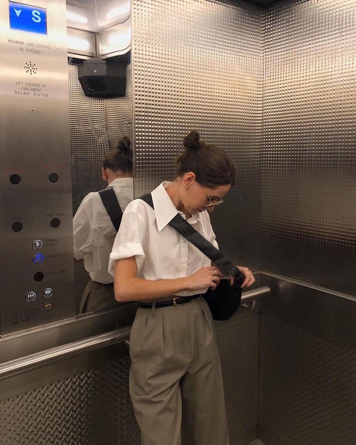 여름 셔츠 코디법👔🤍🖤 이미지2