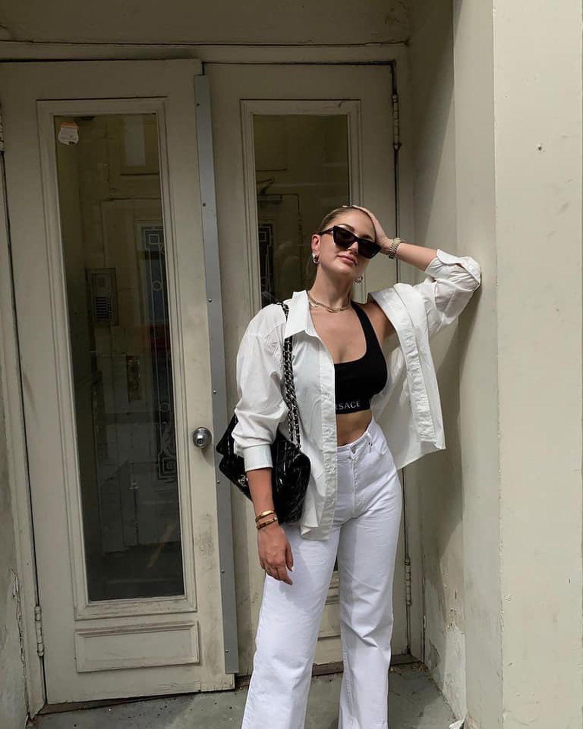 여름 셔츠 코디법👔🤍🖤 이미지6