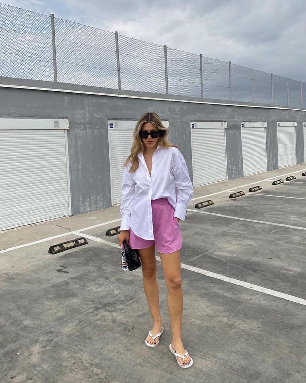 요새 유행🧡🤍셔츠에 밴딩바지 이미지3