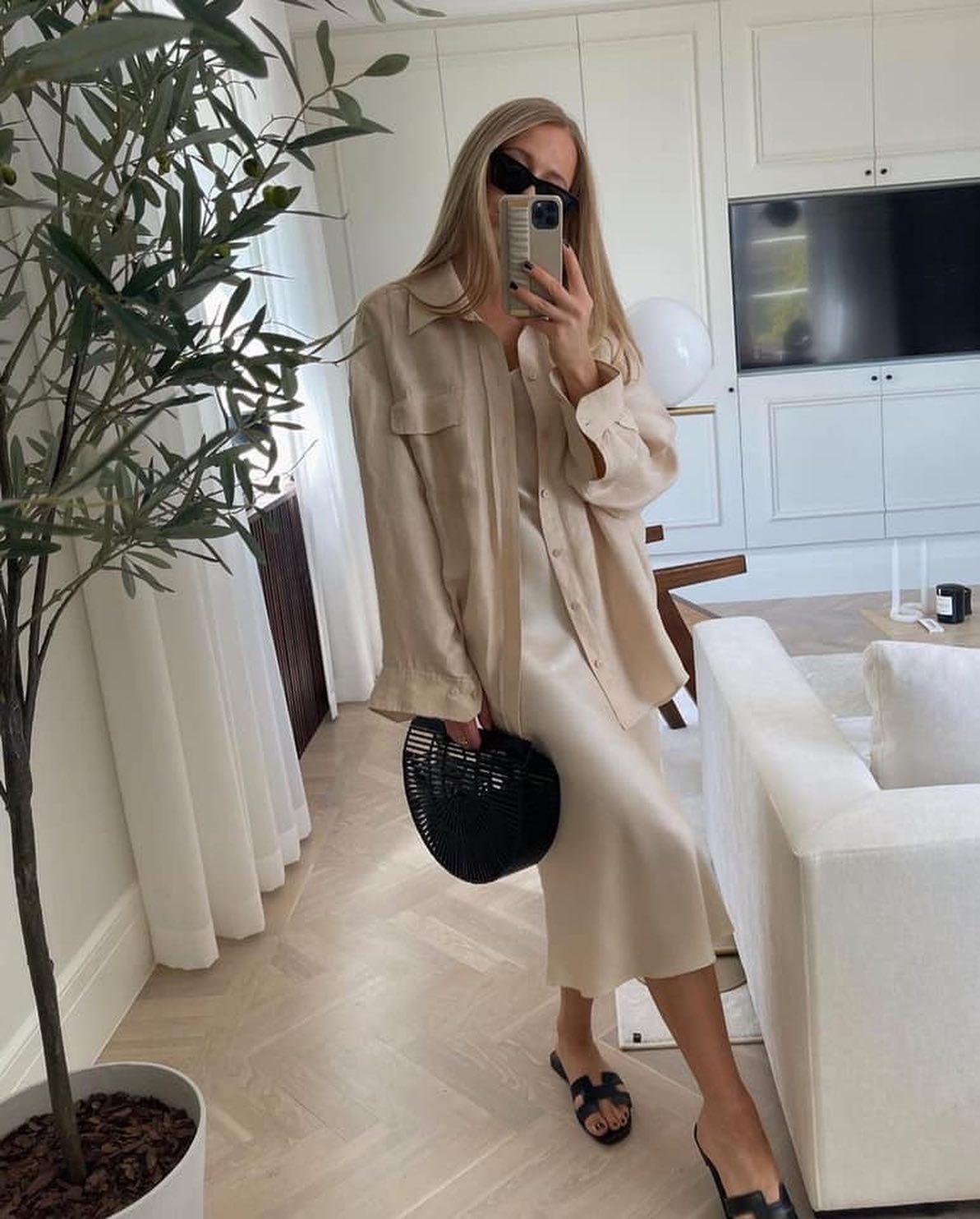 자외선 차단룩🖤🤍롱스커트👗 이미지3