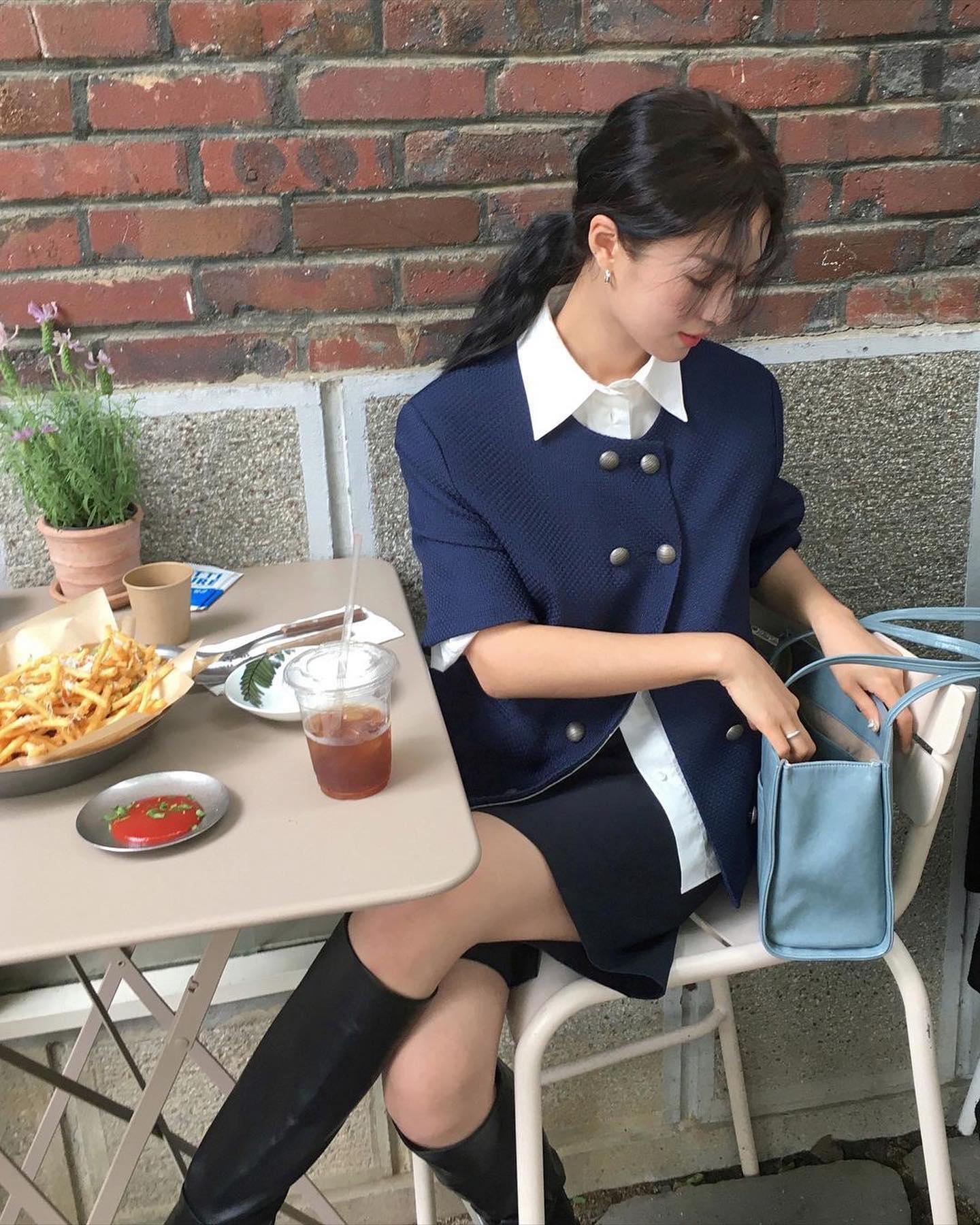 여름 코디에 좋은💙😎데님블루백 이미지5