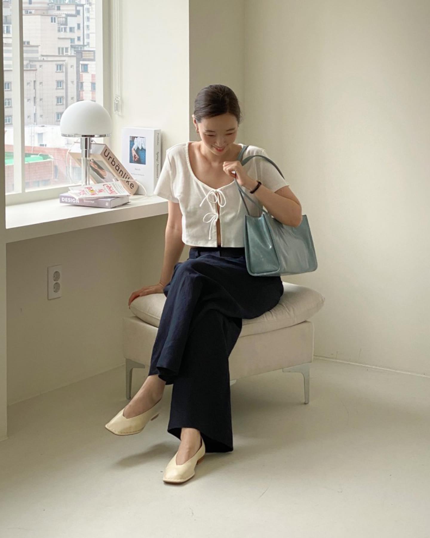 여름 코디에 좋은💙😎데님블루백 이미지7