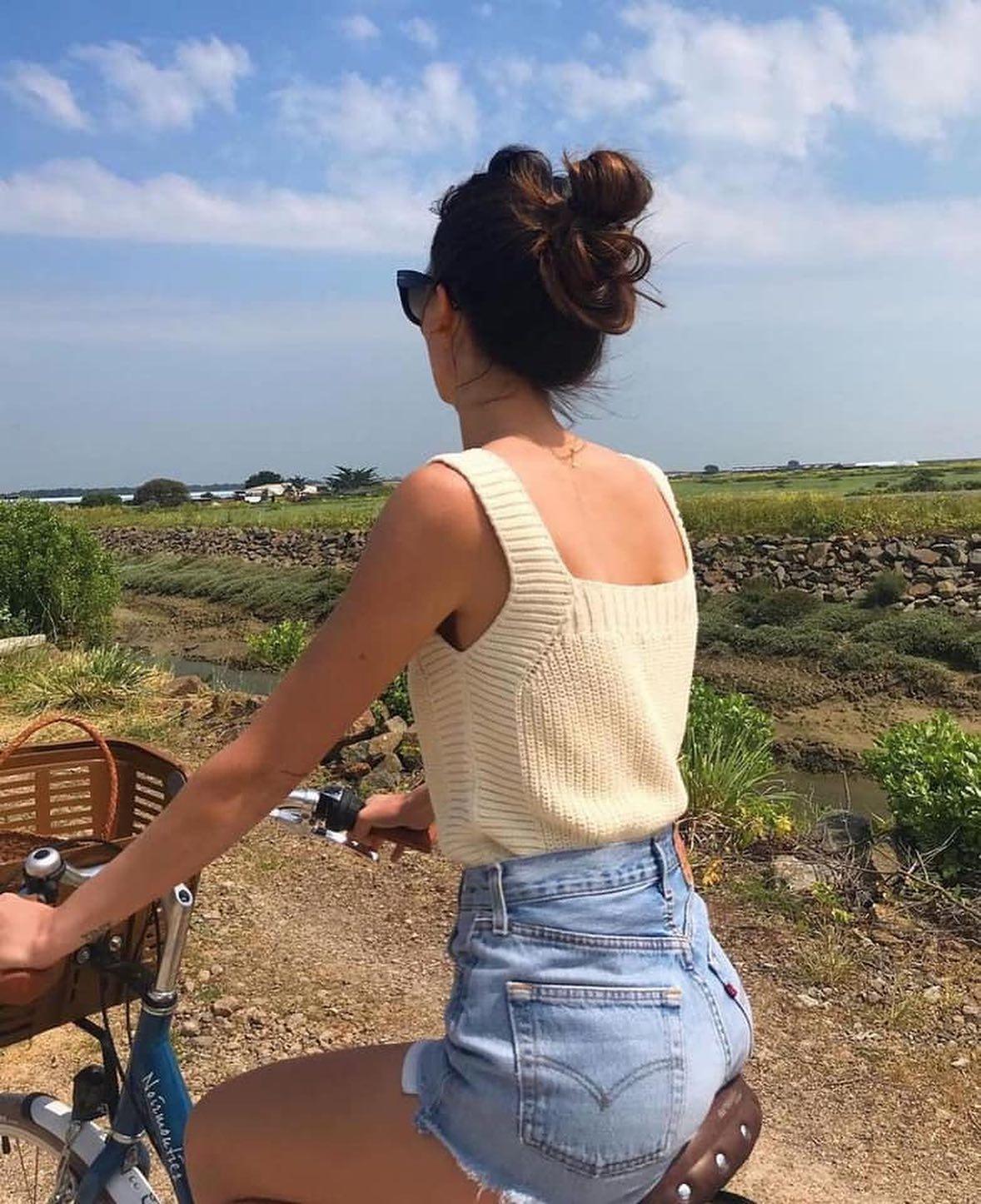 짧청 심플하게 코디하기😆💙🤍 이미지2