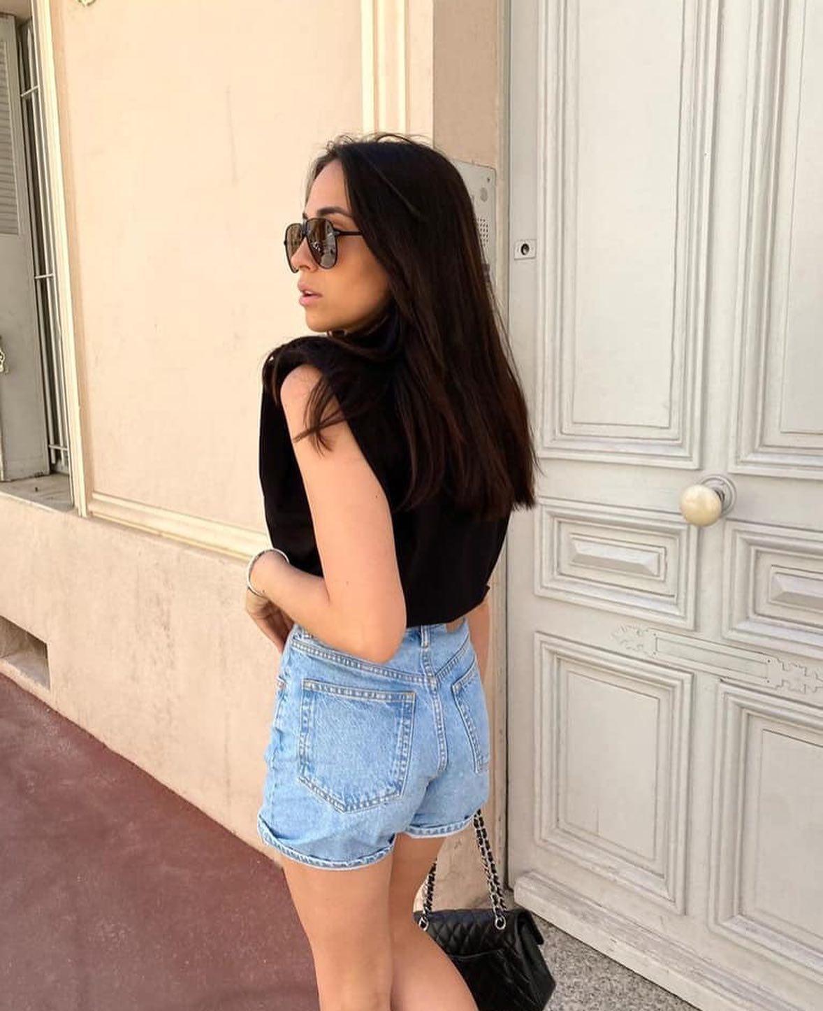 짧청 심플하게 코디하기😆💙🤍 이미지4