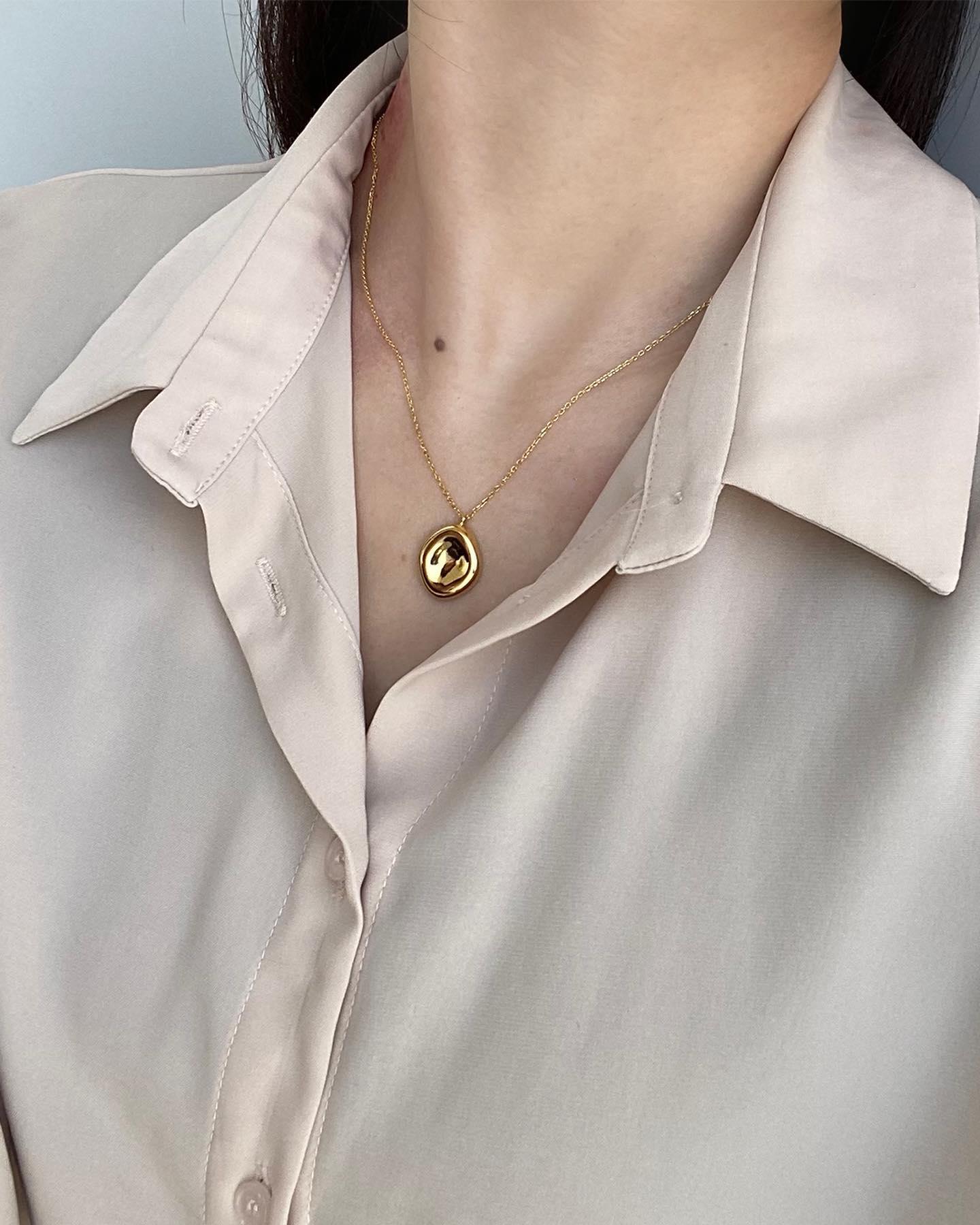 요즘 대세💛💜볼륨 팬던트 목걸이 이미지6