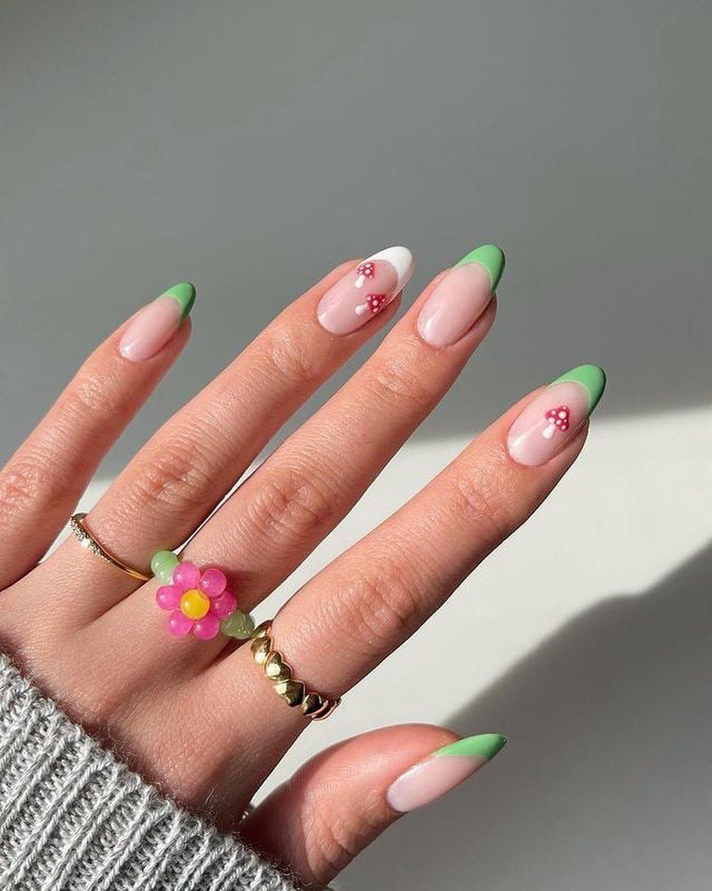 깜찍한 파스텔톤 프렌치네일😍💅🏻 이미지"