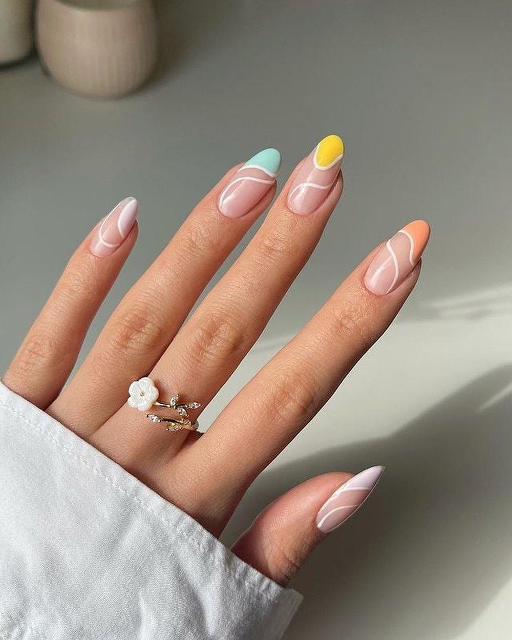 깜찍한 파스텔톤 프렌치네일😍💅🏻 이미지2