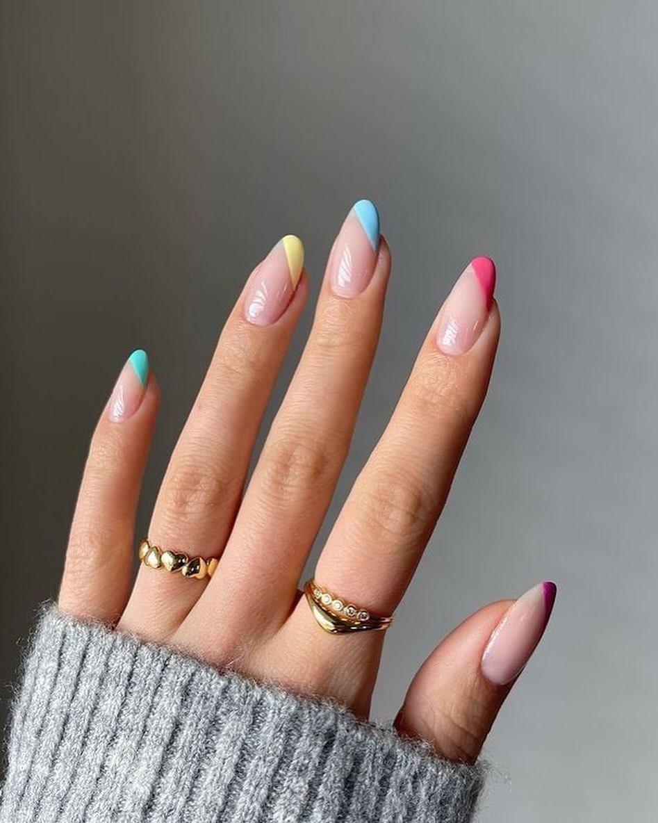 깜찍한 파스텔톤 프렌치네일😍💅🏻 이미지4