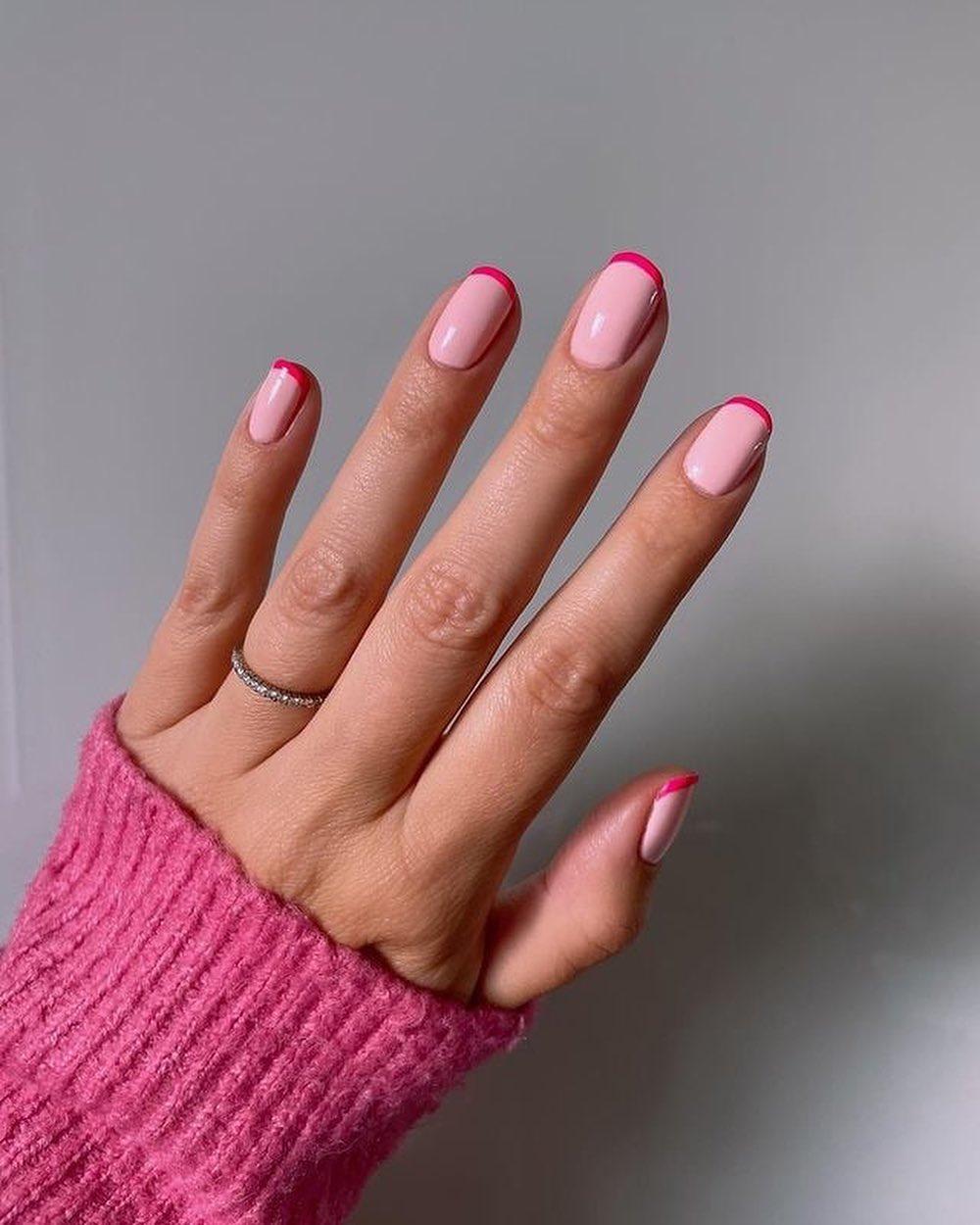 깜찍한 파스텔톤 프렌치네일😍💅🏻 이미지5